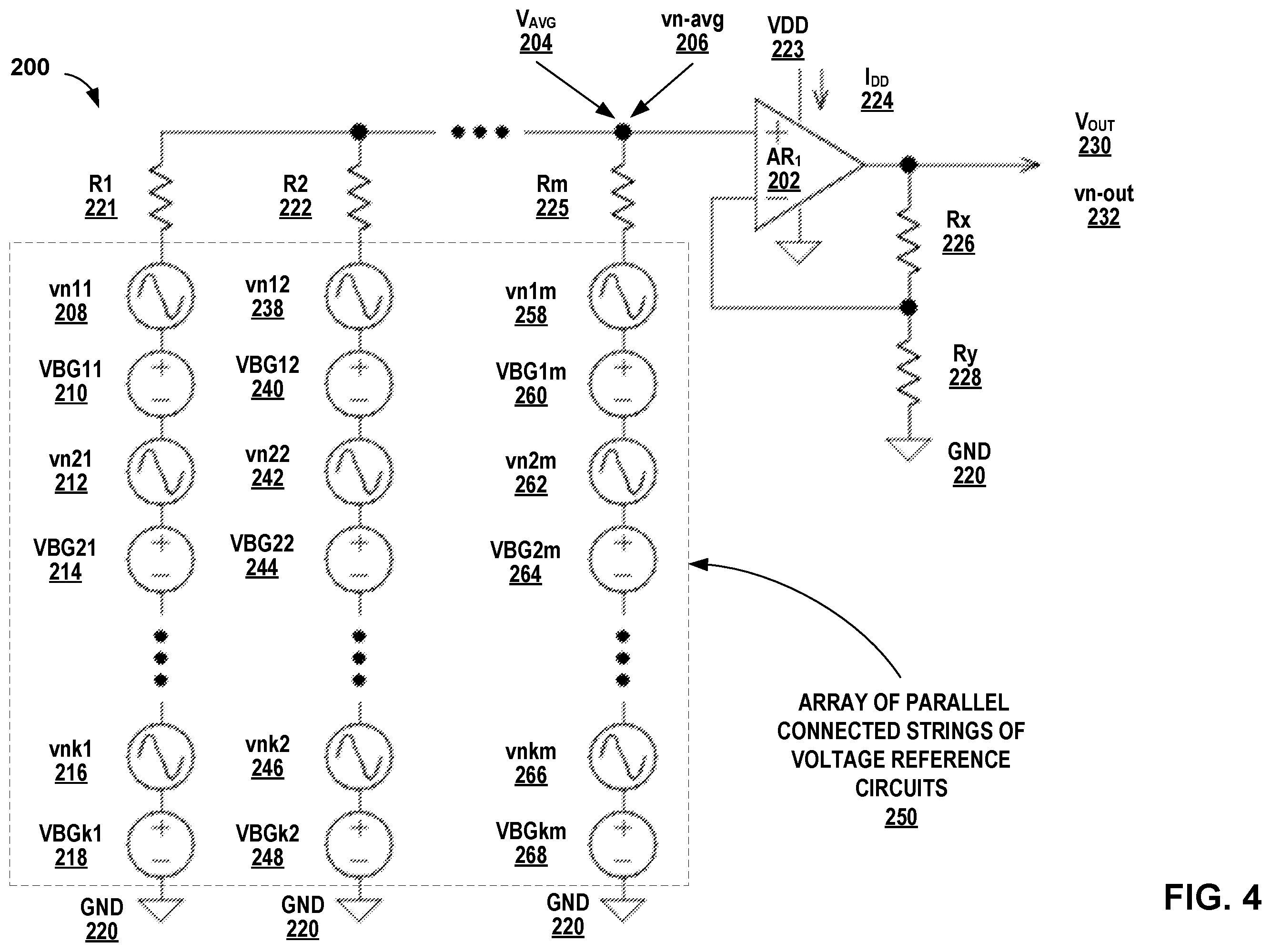 Patent US12468328 Figure 3 – Low noise bandgap voltage reference circuits