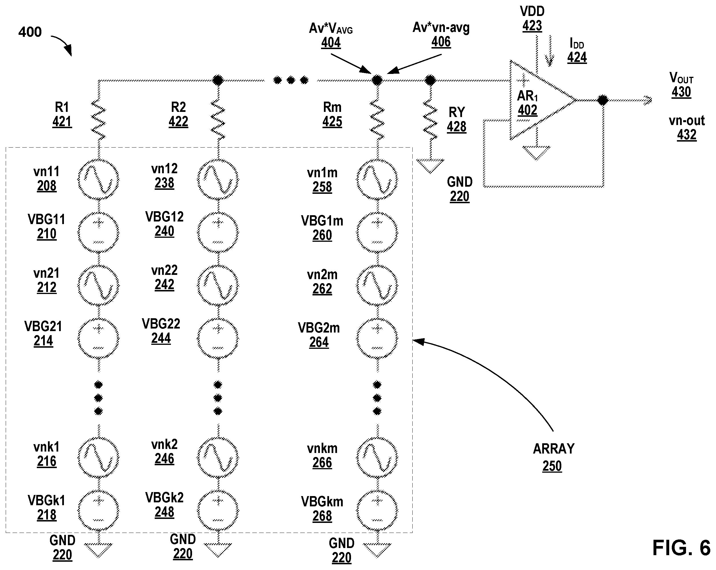 Patent US12468328 Figure 5 – Low noise bandgap voltage reference circuits