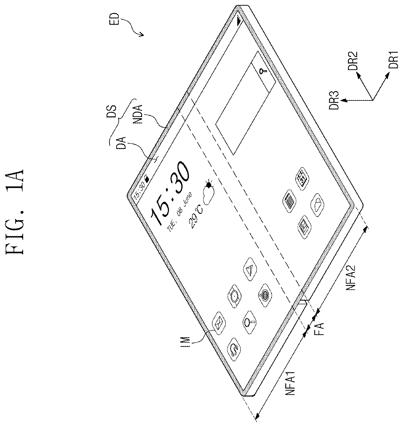 Patent US12468337 Figure 1 – Electronic device