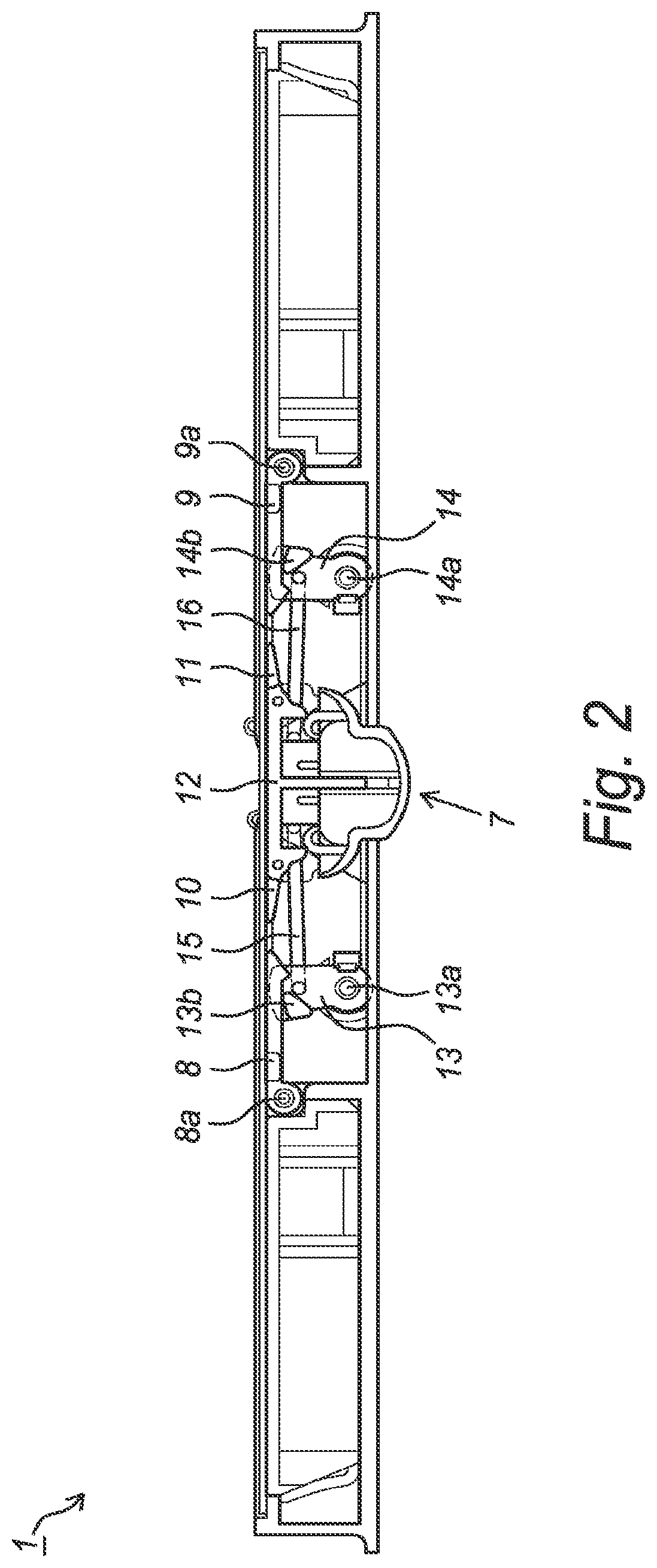 Patent US12468345 Figure 2 – Display system with a flexible display