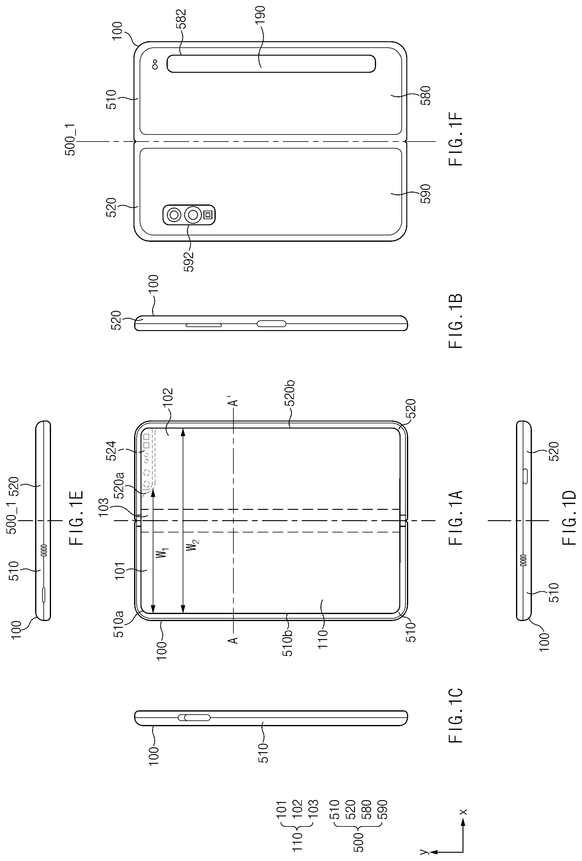 Patent US12468347 — Electronic device including structure against foreign substances — Figure 1