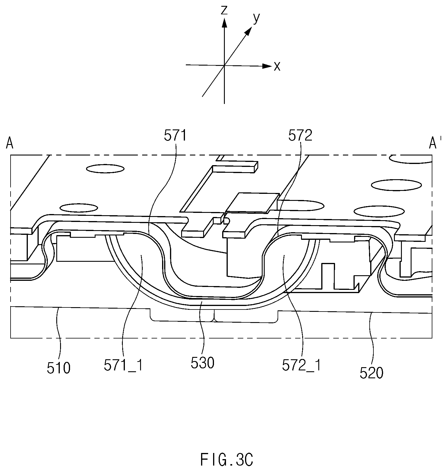 Patent US12468347 Figure 5 – Electronic device including structure against foreign substances