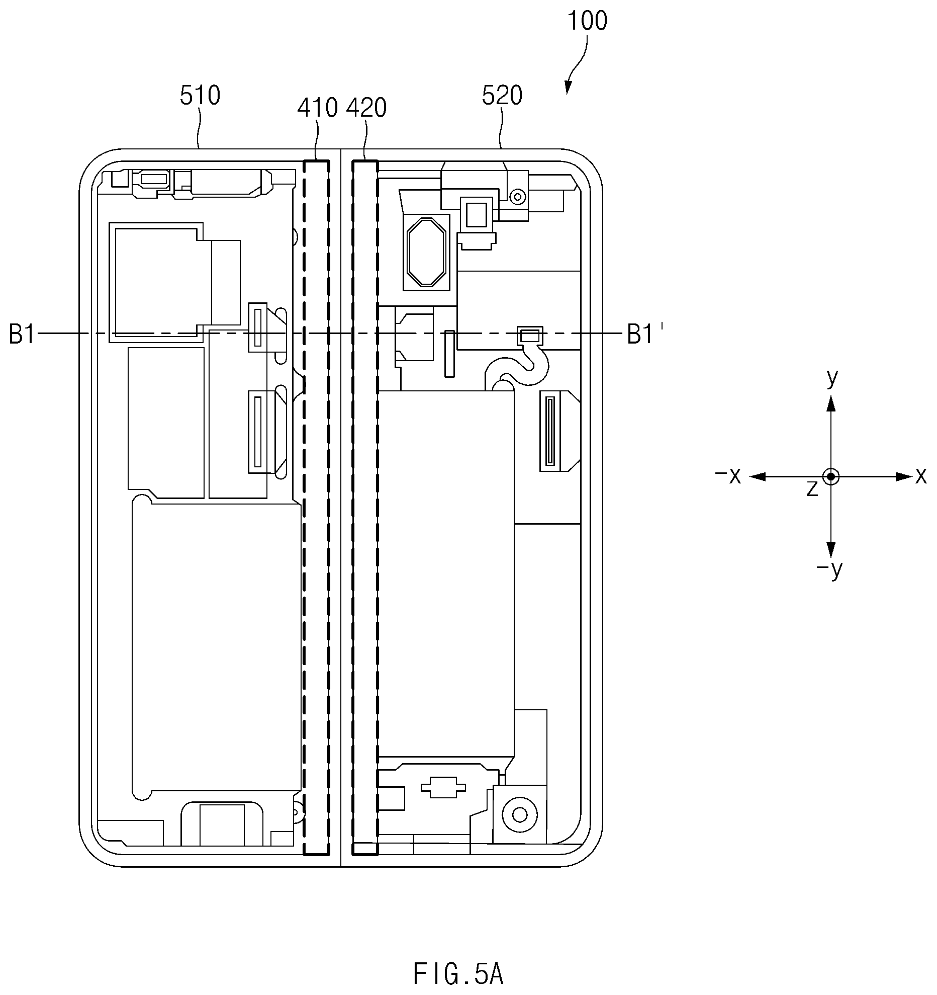 Patent US12468347 Figure 7 – Electronic device including structure against foreign substances
