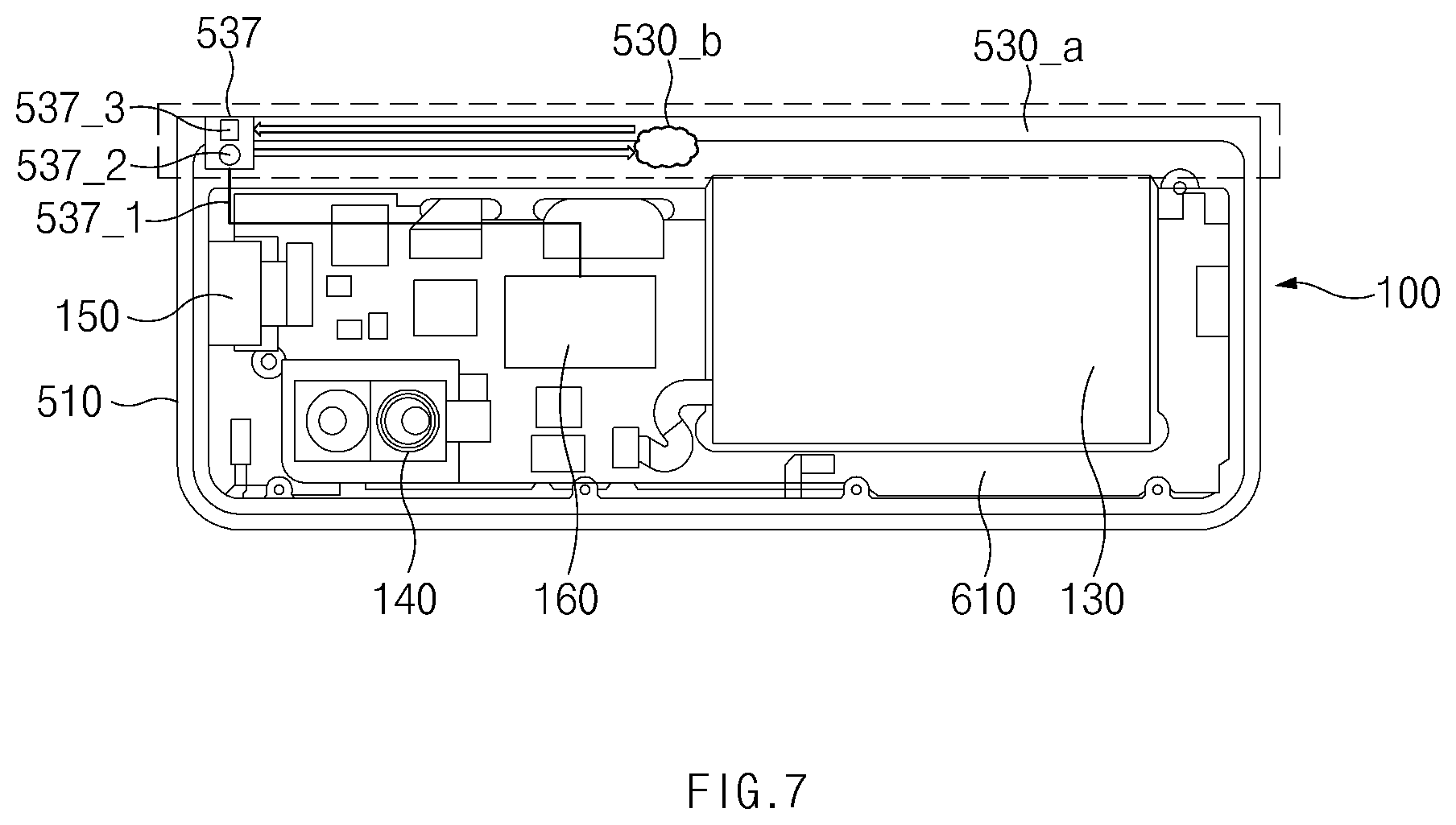 Patent US12468347 Figure 15 – Electronic device including structure against foreign substances