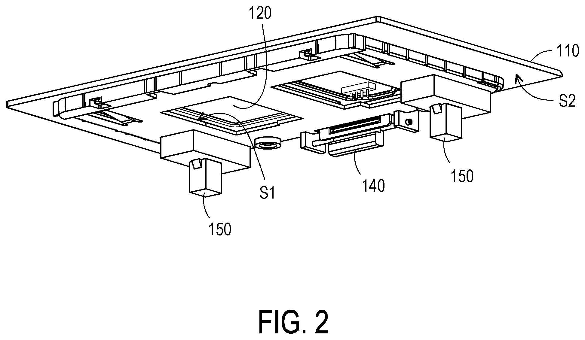 Patent US12468356 Figure 2 – Laptop computer with detachable touchpad module