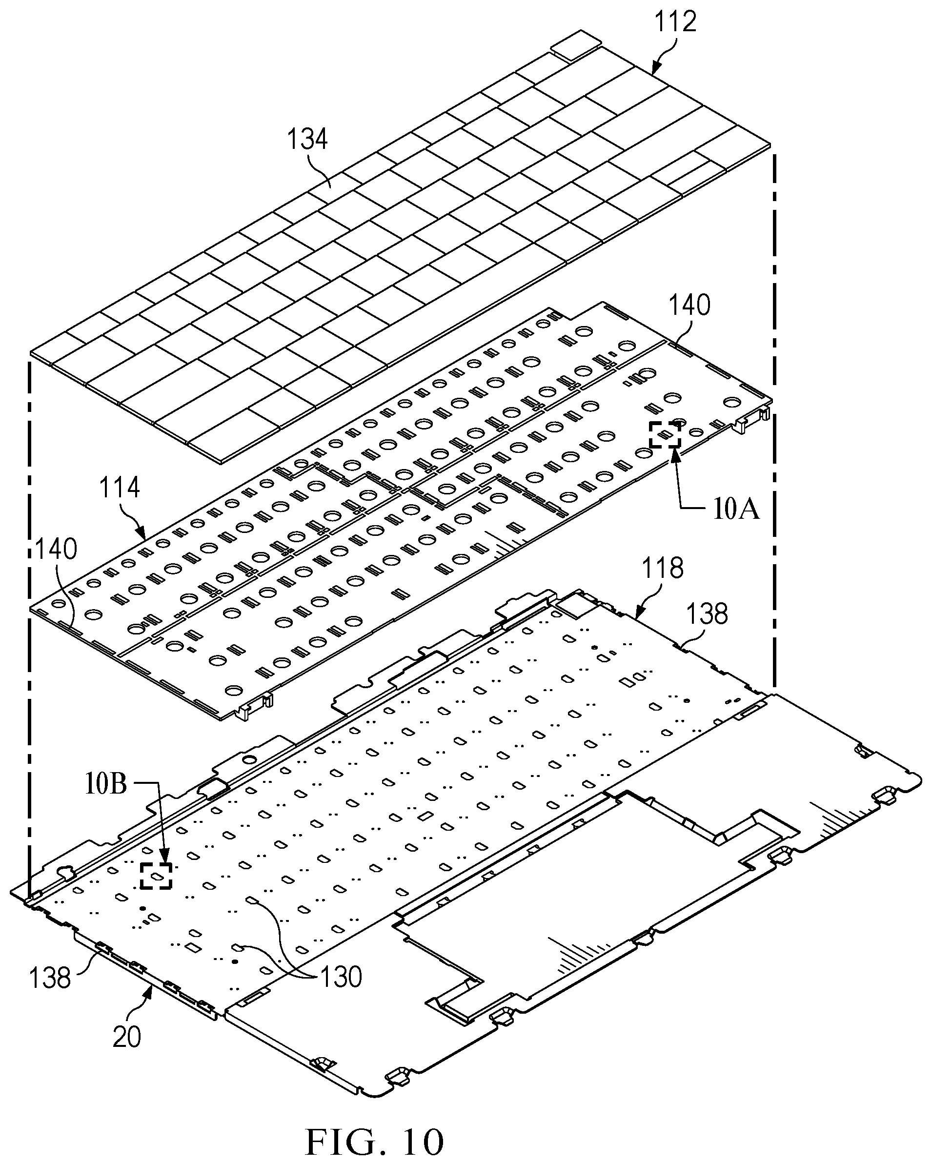 Patent US12468358 Figure 20 – Information handling system motherboard battery cable free connector