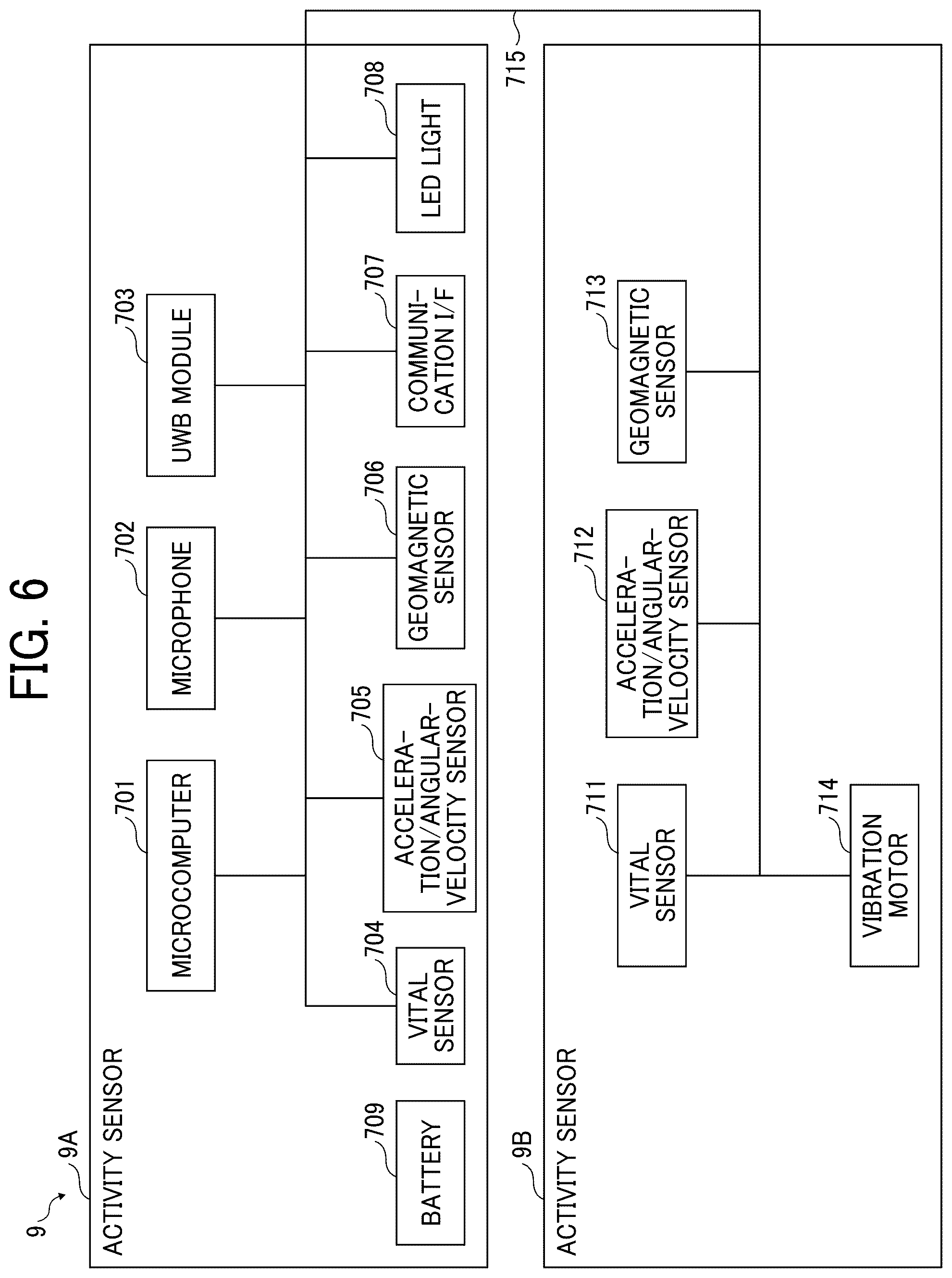 Patent US12468384 Figure 6 – Sensor device, nontransitory recording medium, and presuming method