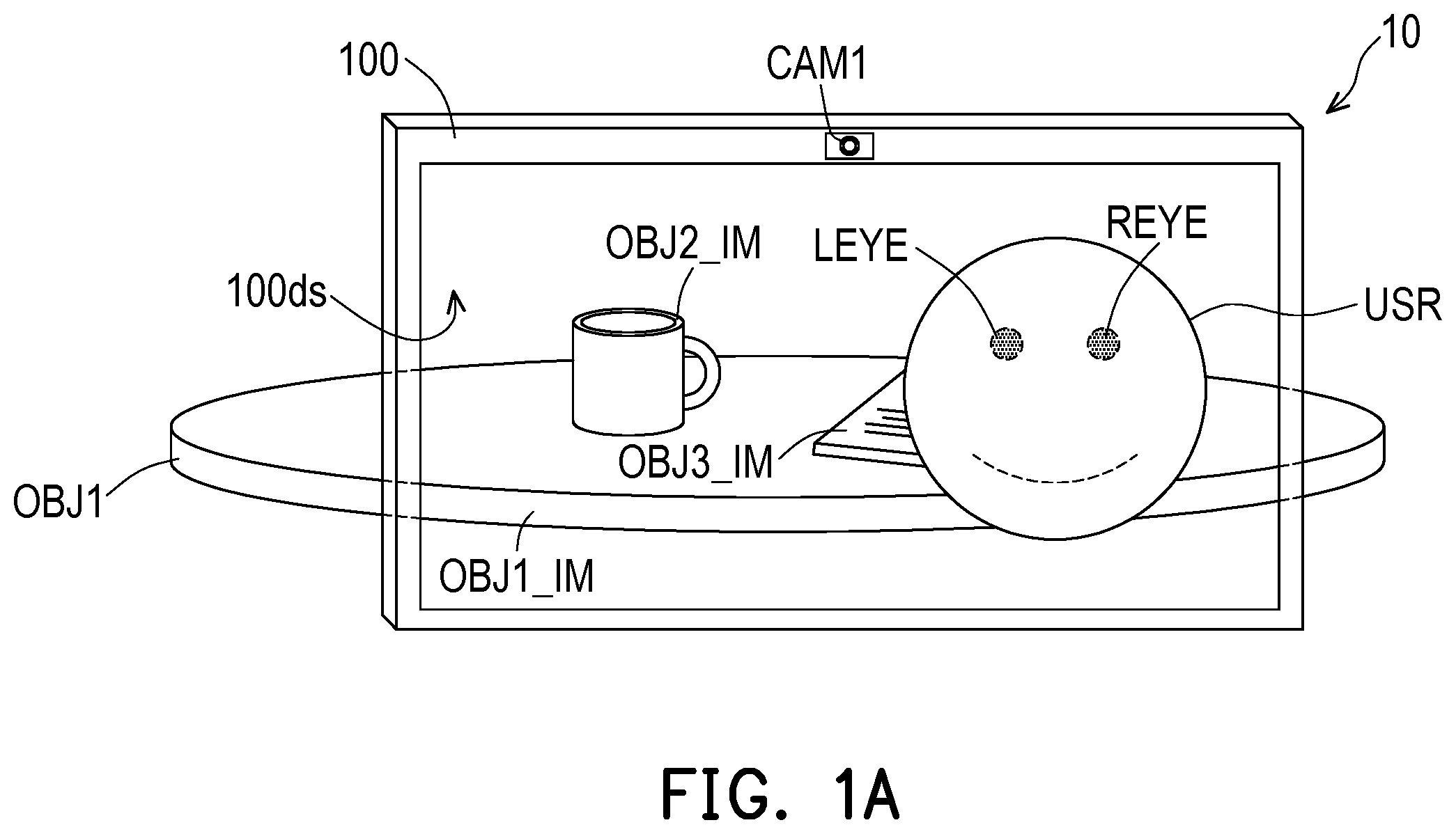 Patent US12468385 Figure 1 – Display apparatus