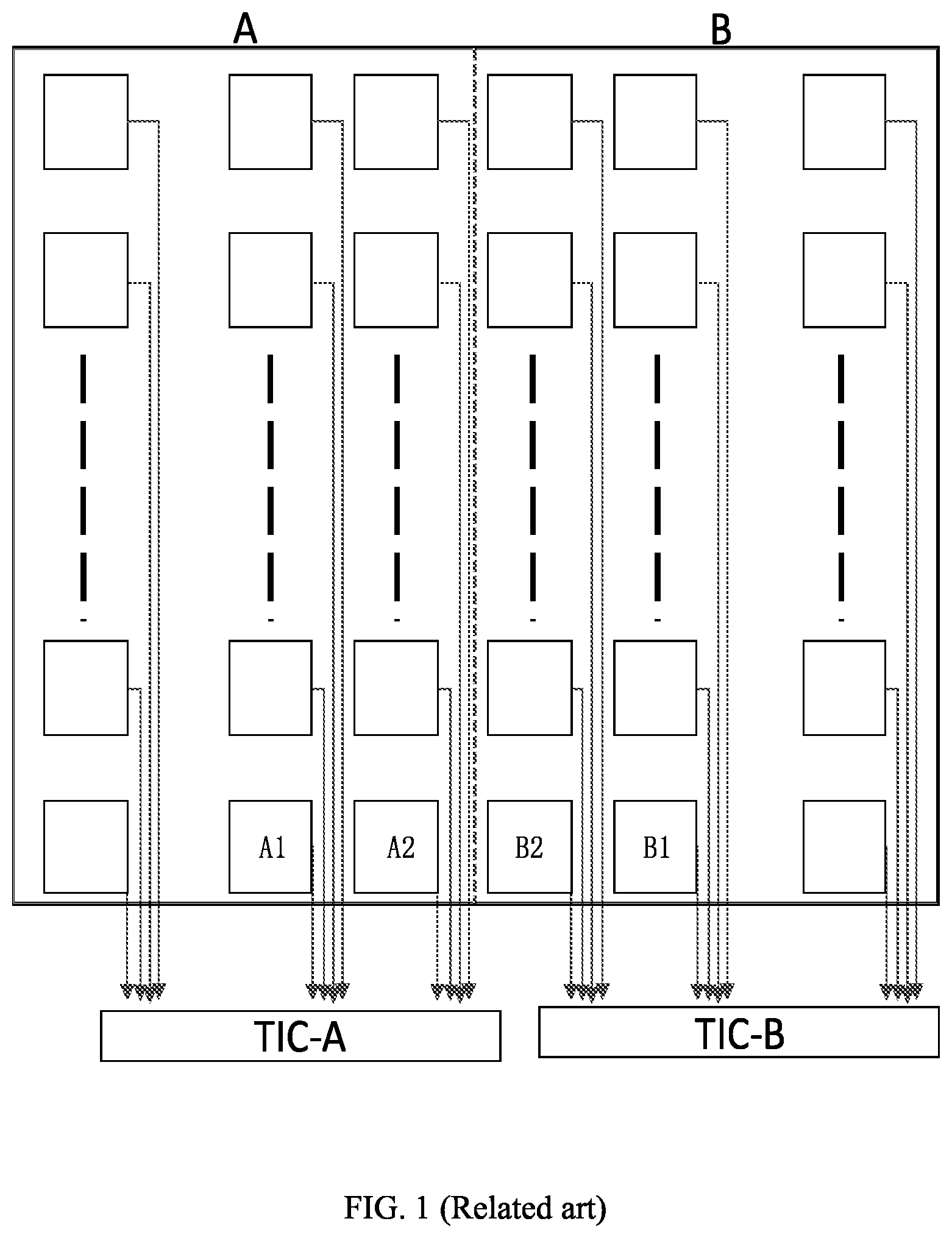 Patent US12468426 Figure 1 – Touch display panel and method for measuring touch point thereof