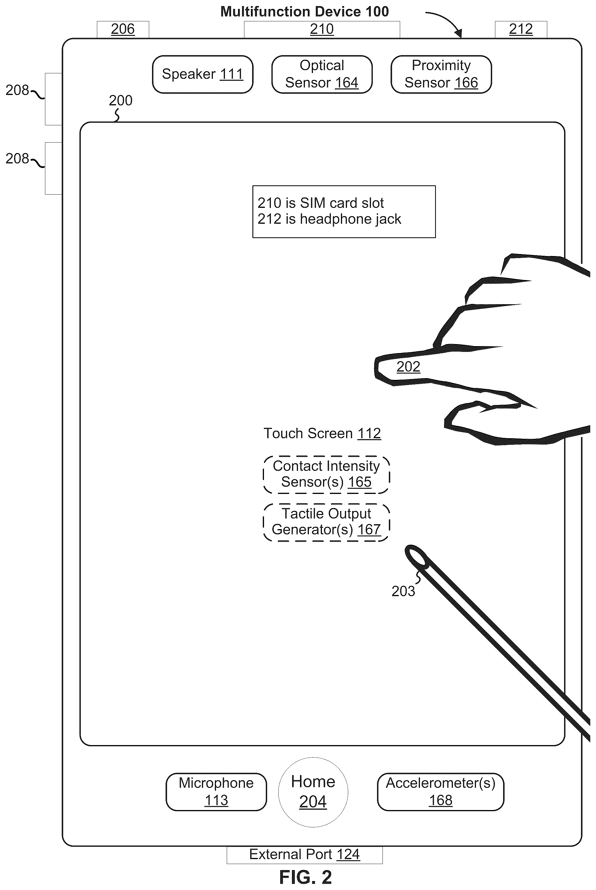 Patent US12468436 Figure 3 – Input device and user interface interactions