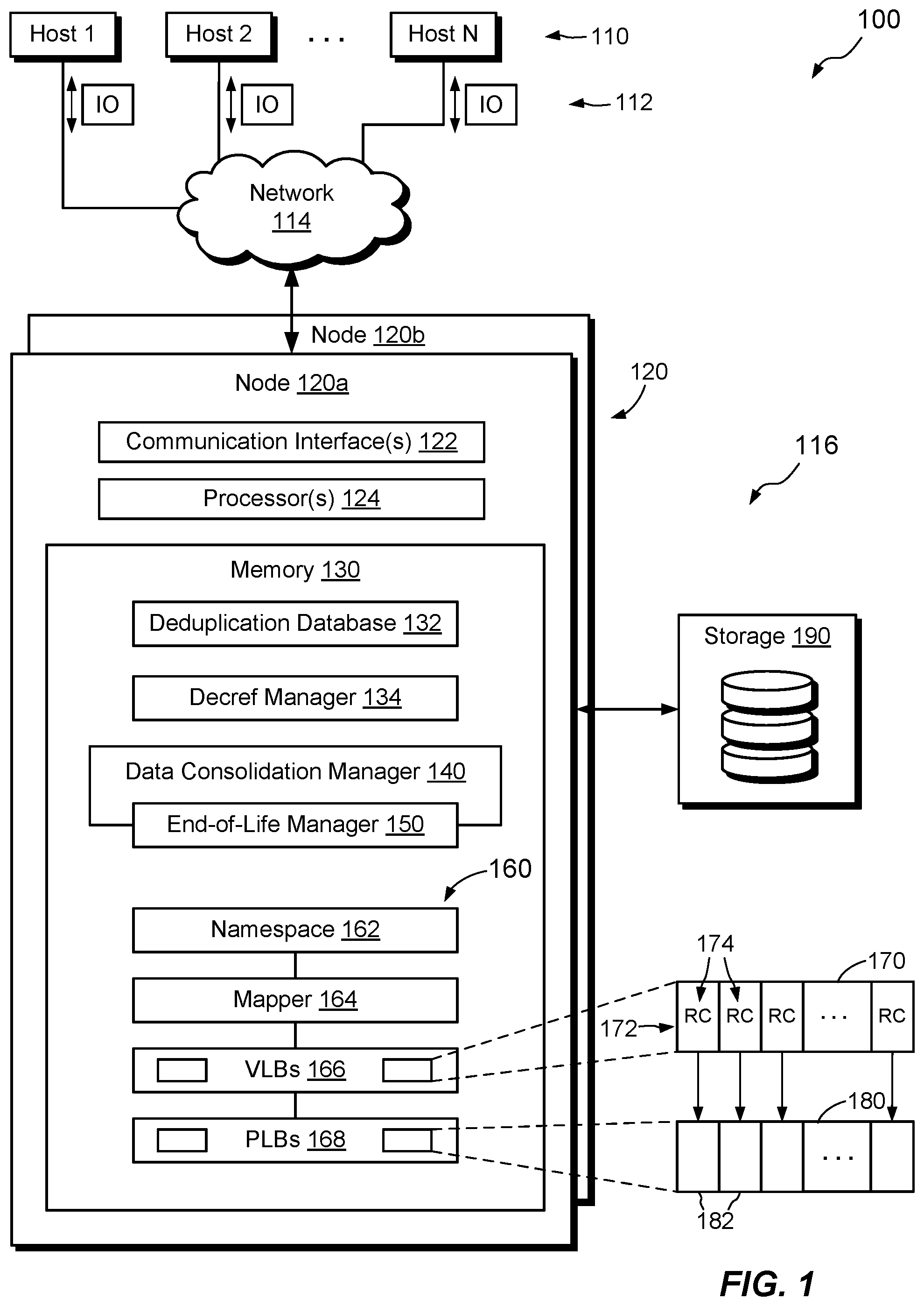 Patent US12468472 Figure 1 – End-of-life data page processing