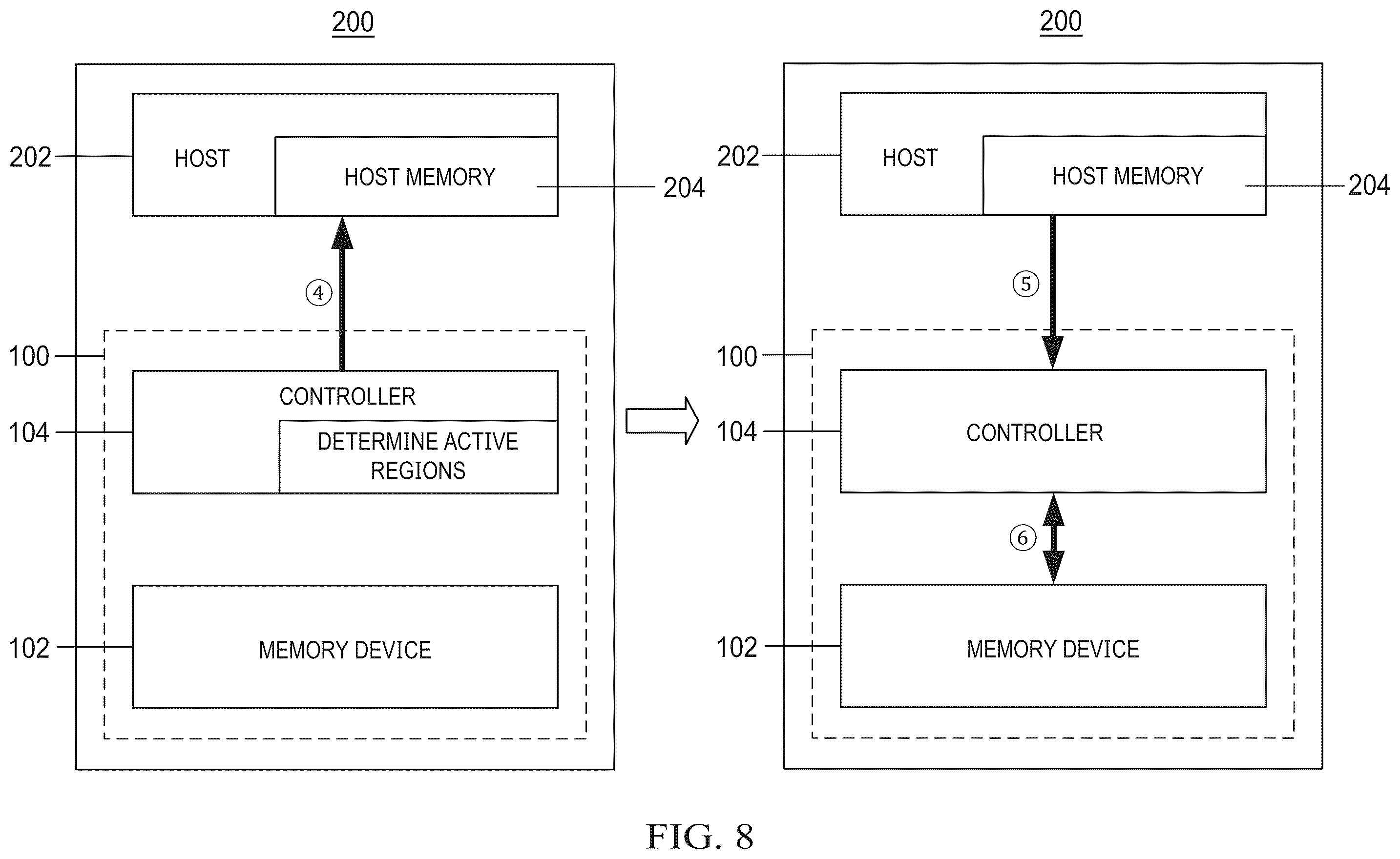 Patent US12468485 Figure 8 – Memory systems and operating methods thereof, electronic systems