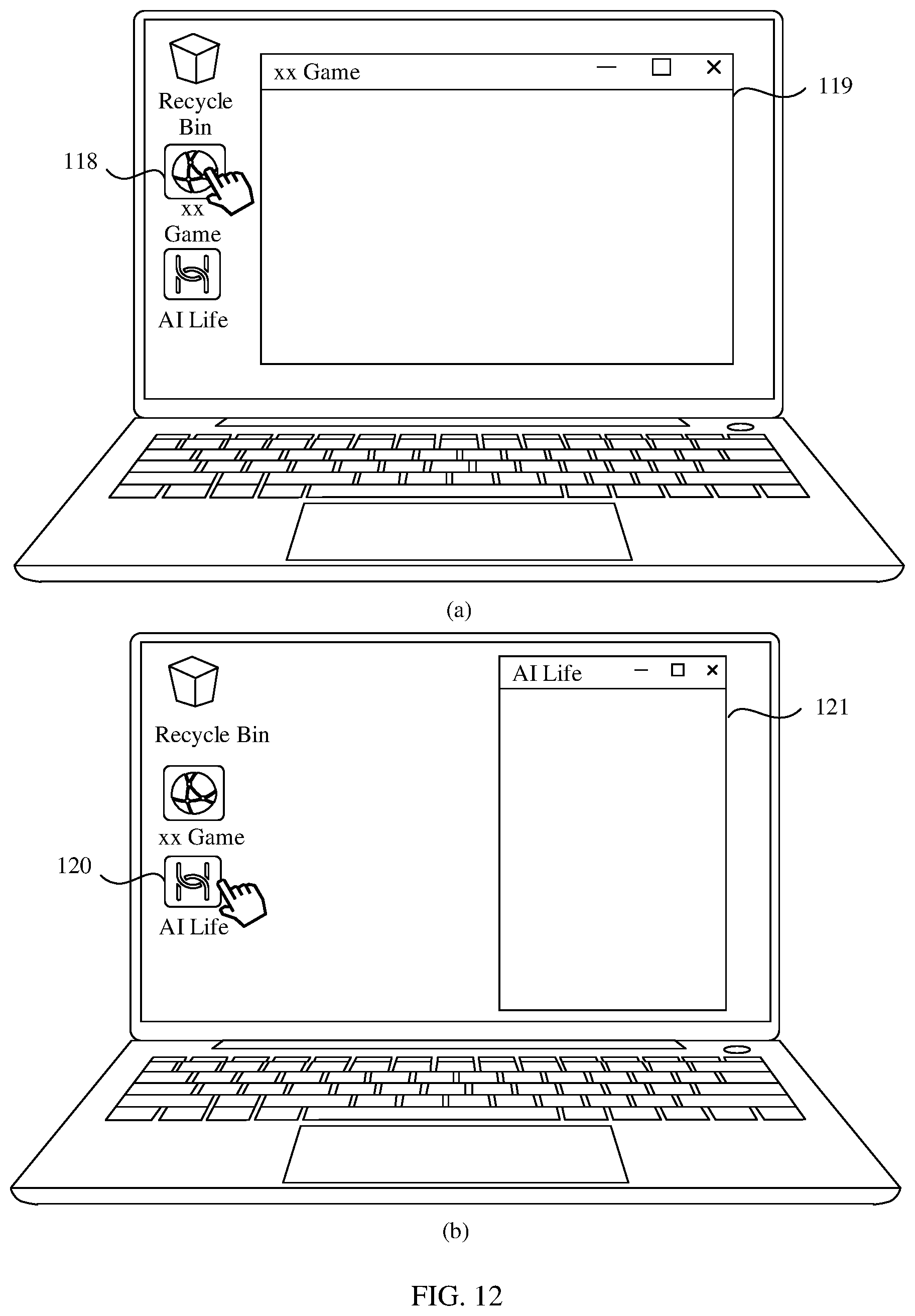 Patent US12468518 Figure 13 – Controlling an android app on a windows operating system using an android simulator