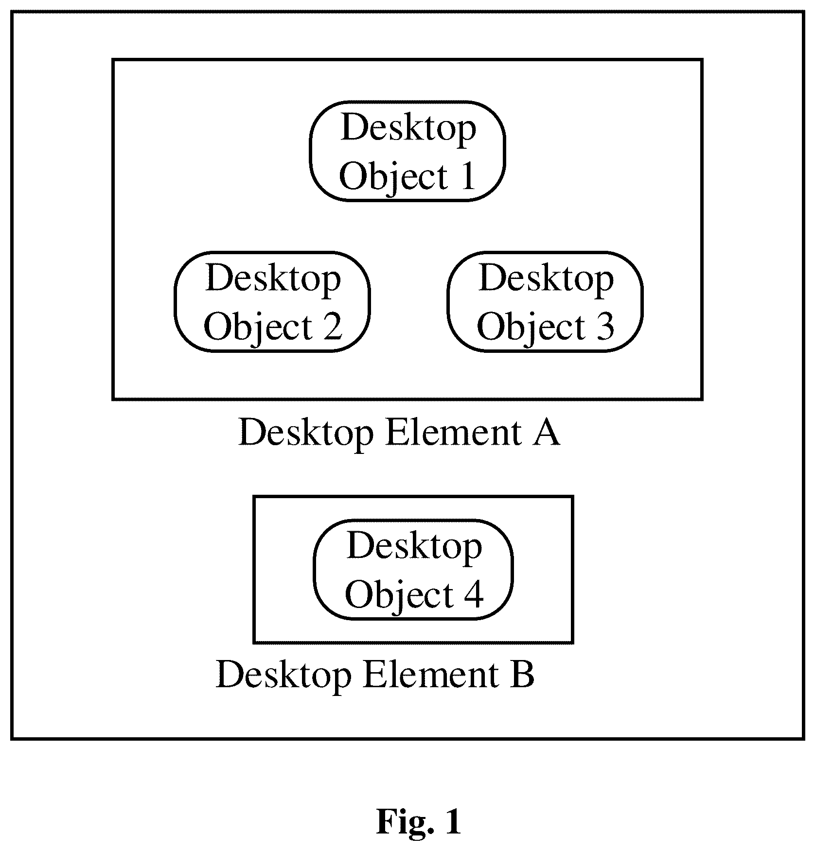 Patent US12468558 Figure 1 – Exhibiting method of desktop element and electronic device