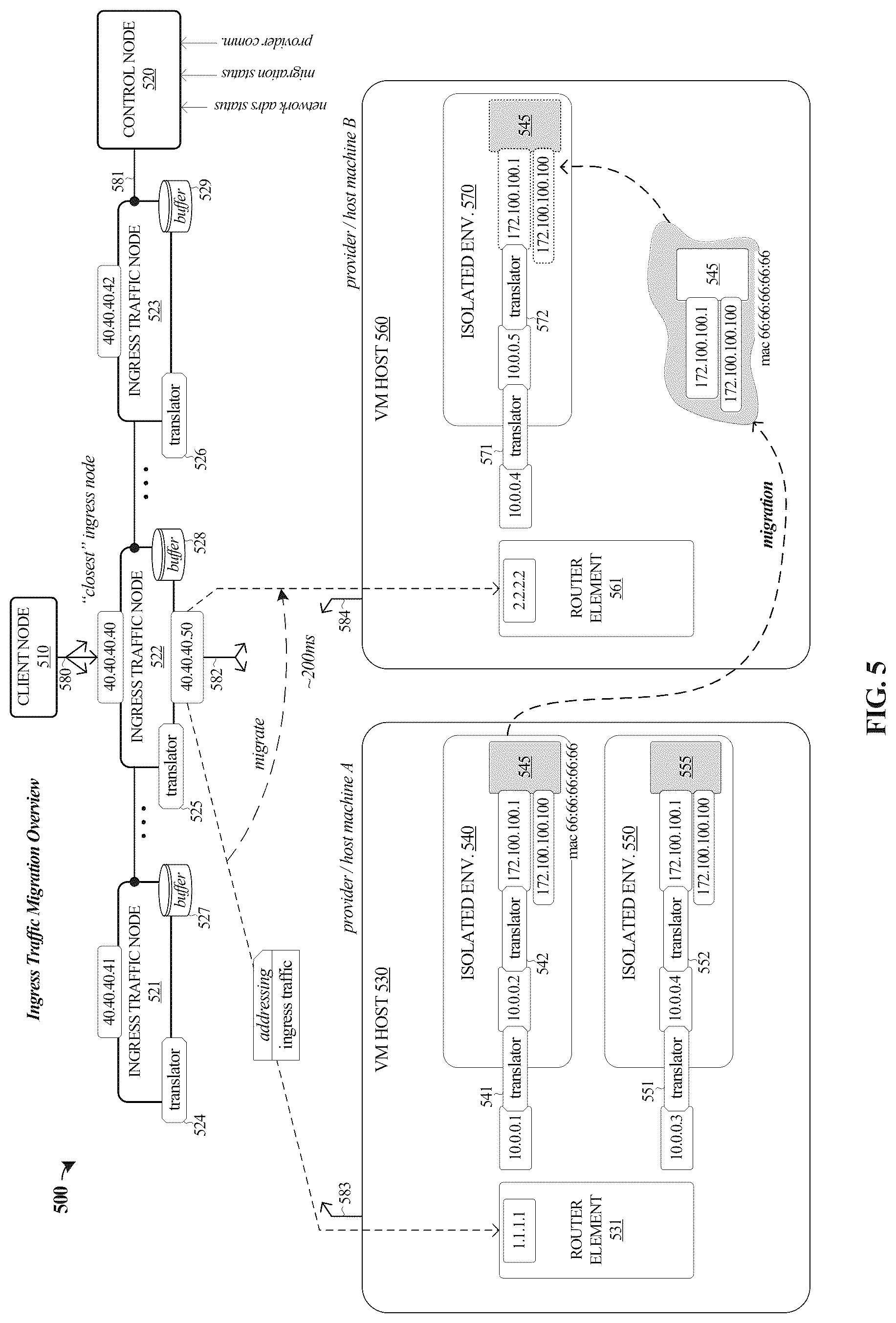 Patent US12468566 Figure 5 – Reduced downtime migration of virtualized software services