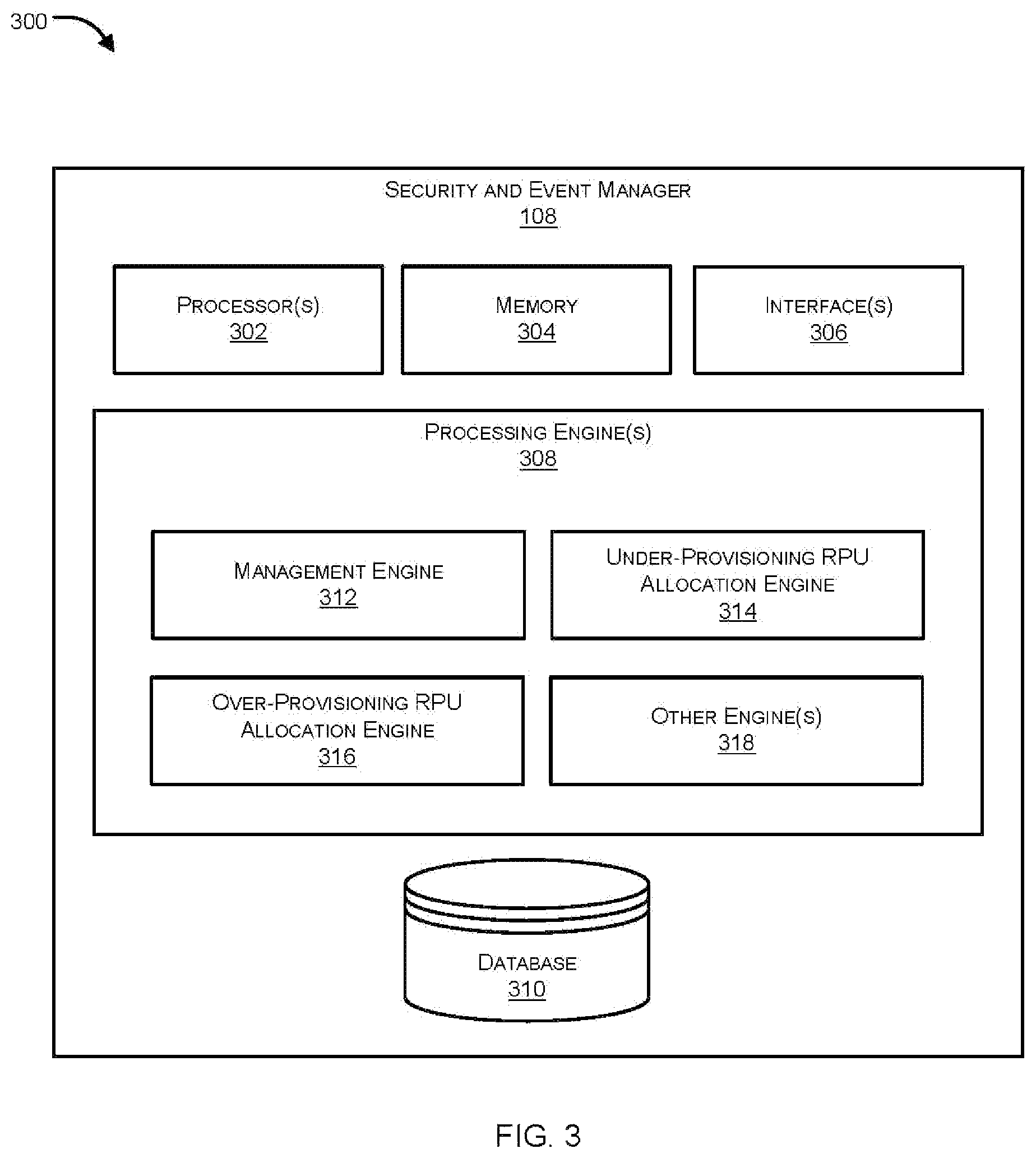 Patent US12468573 Figure 3 – Adaptive resource provisioning for a multi-tenant distributed event data store