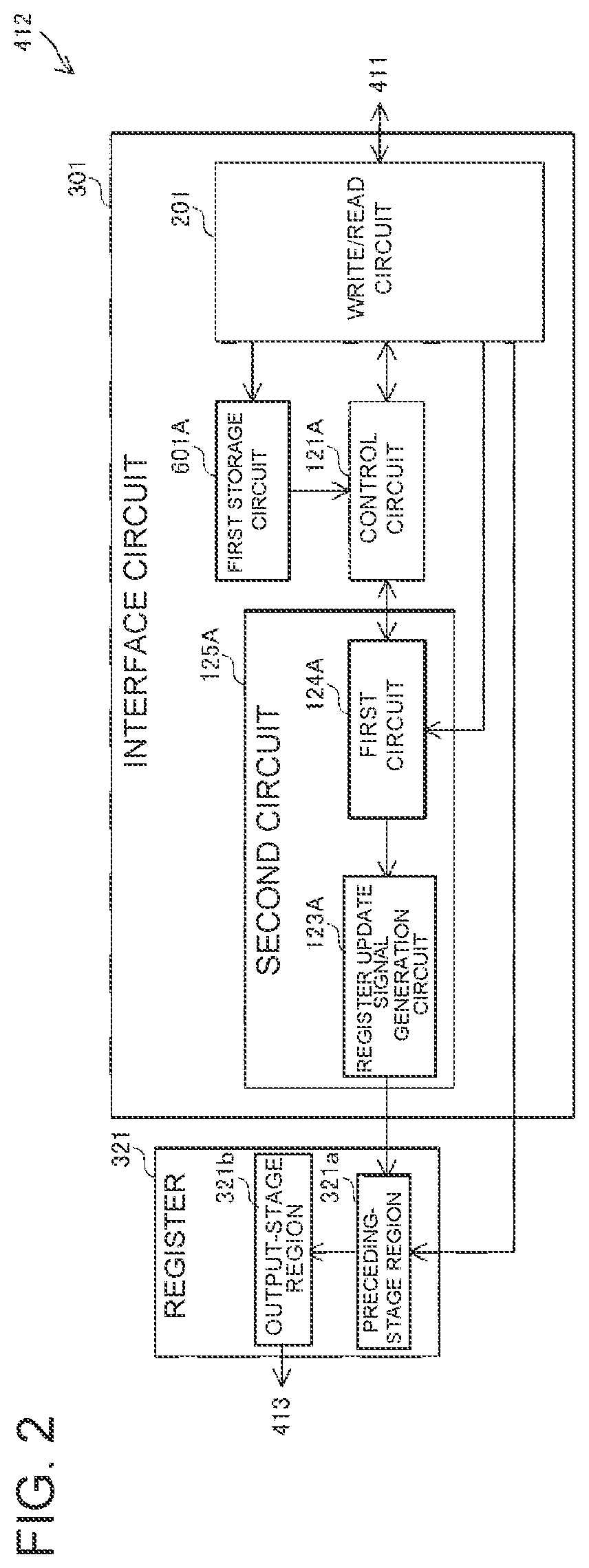 Patent US12468647 Figure 2 – Interface circuit, digital circuit, communication module, and communication device