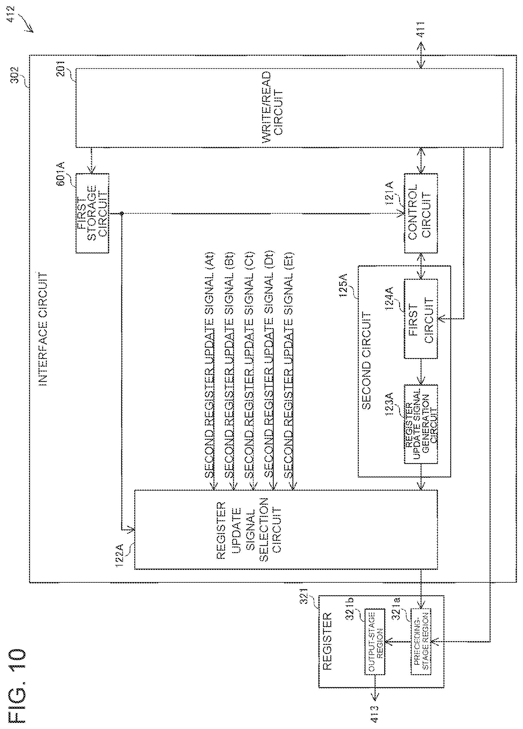 Patent US12468647 Figure 10 – Interface circuit, digital circuit, communication module, and communication device