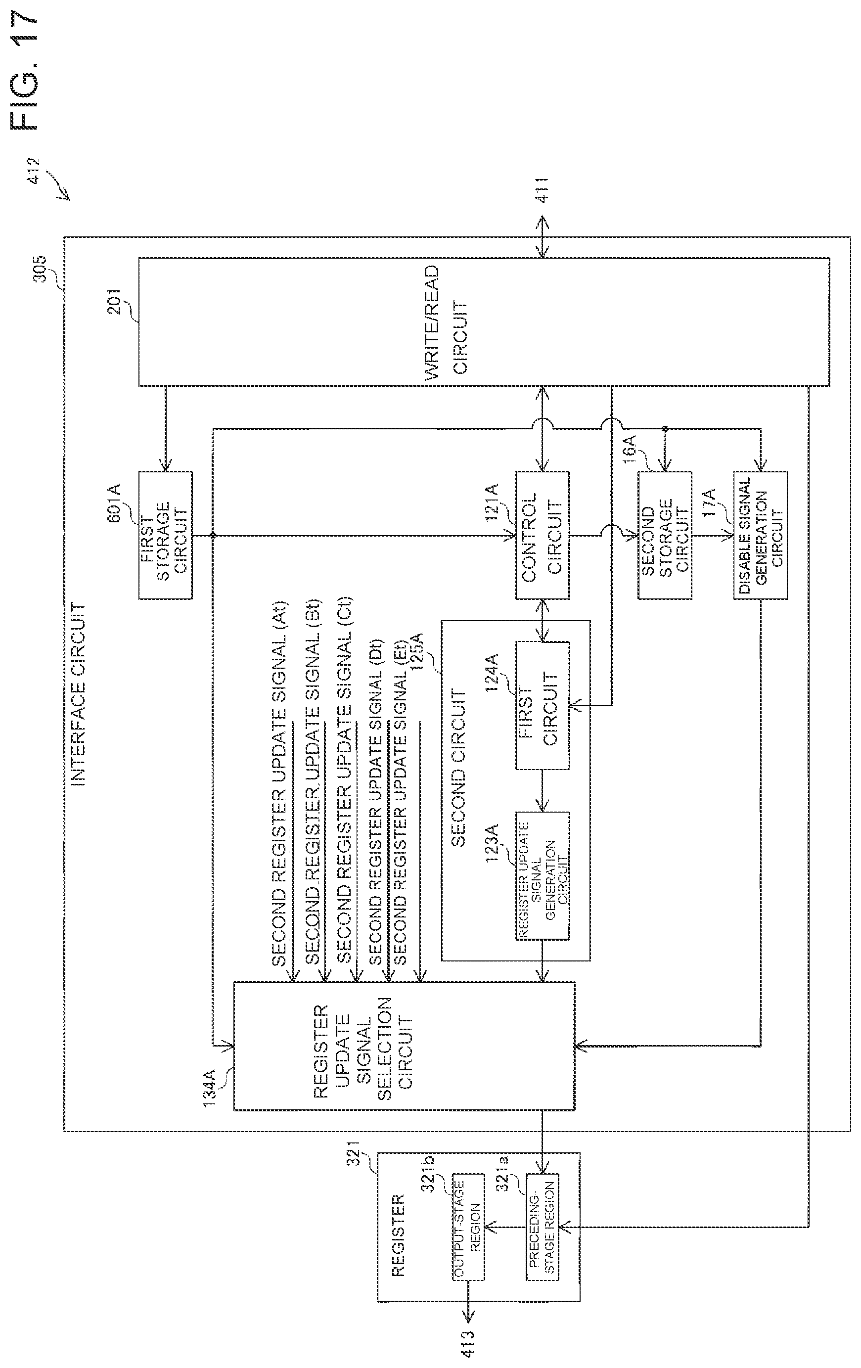Patent US12468647 Figure 17 – Interface circuit, digital circuit, communication module, and communication device