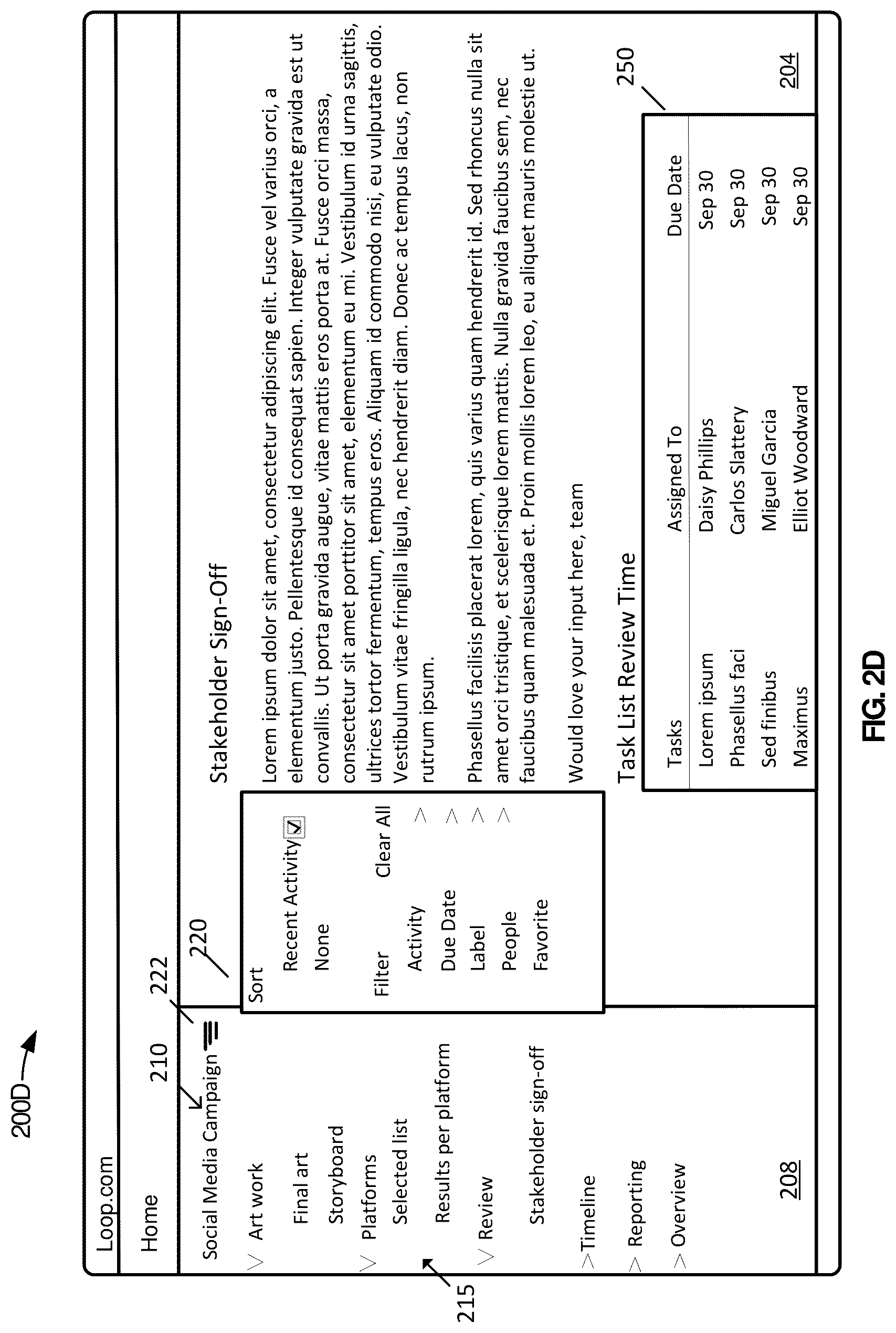 Patent US12468659 Figure 5 – Activity based sorting in collaborative applications