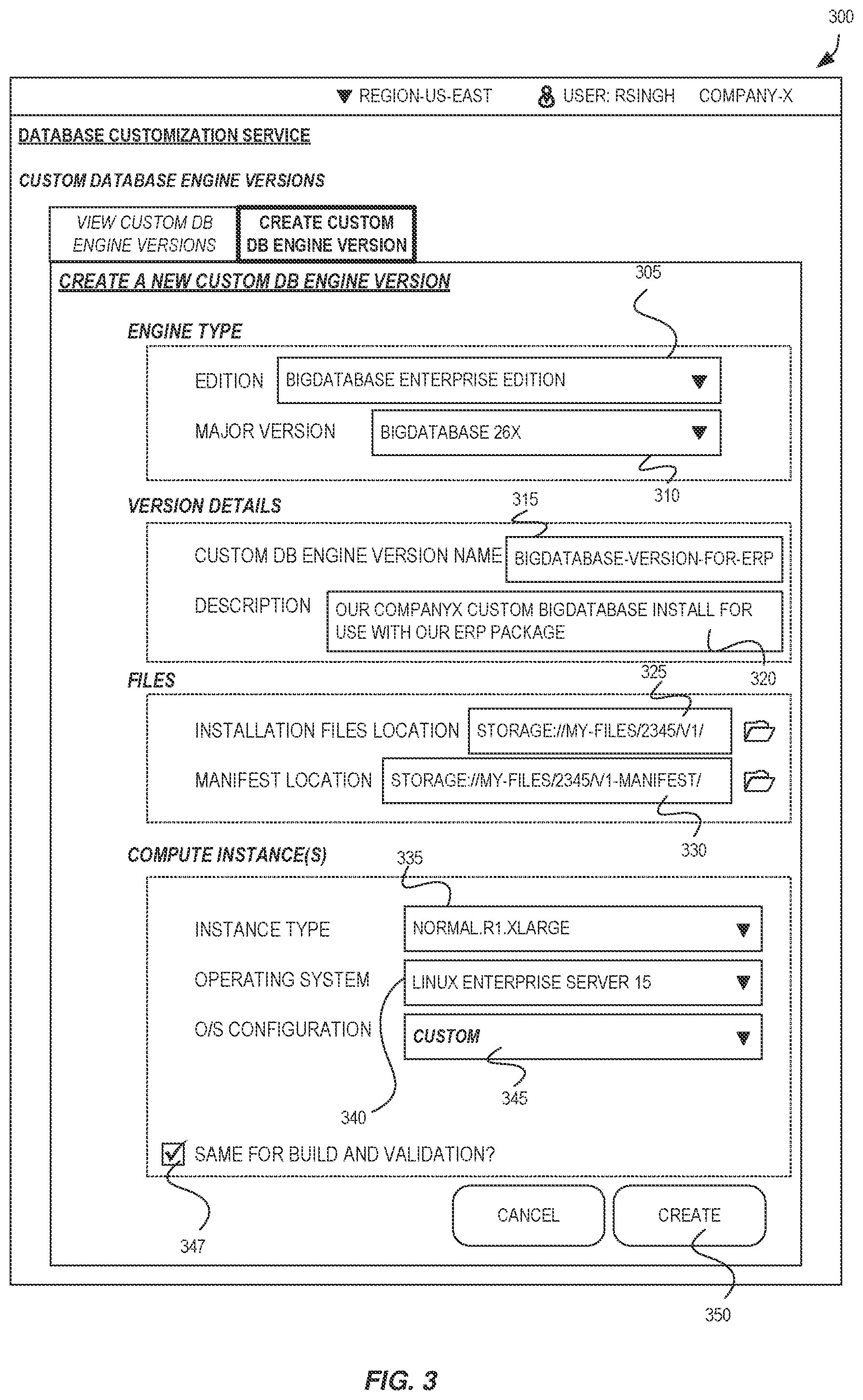 Patent US12468669 Figure 3 – Techniques for building and validating database software in a shared management environment