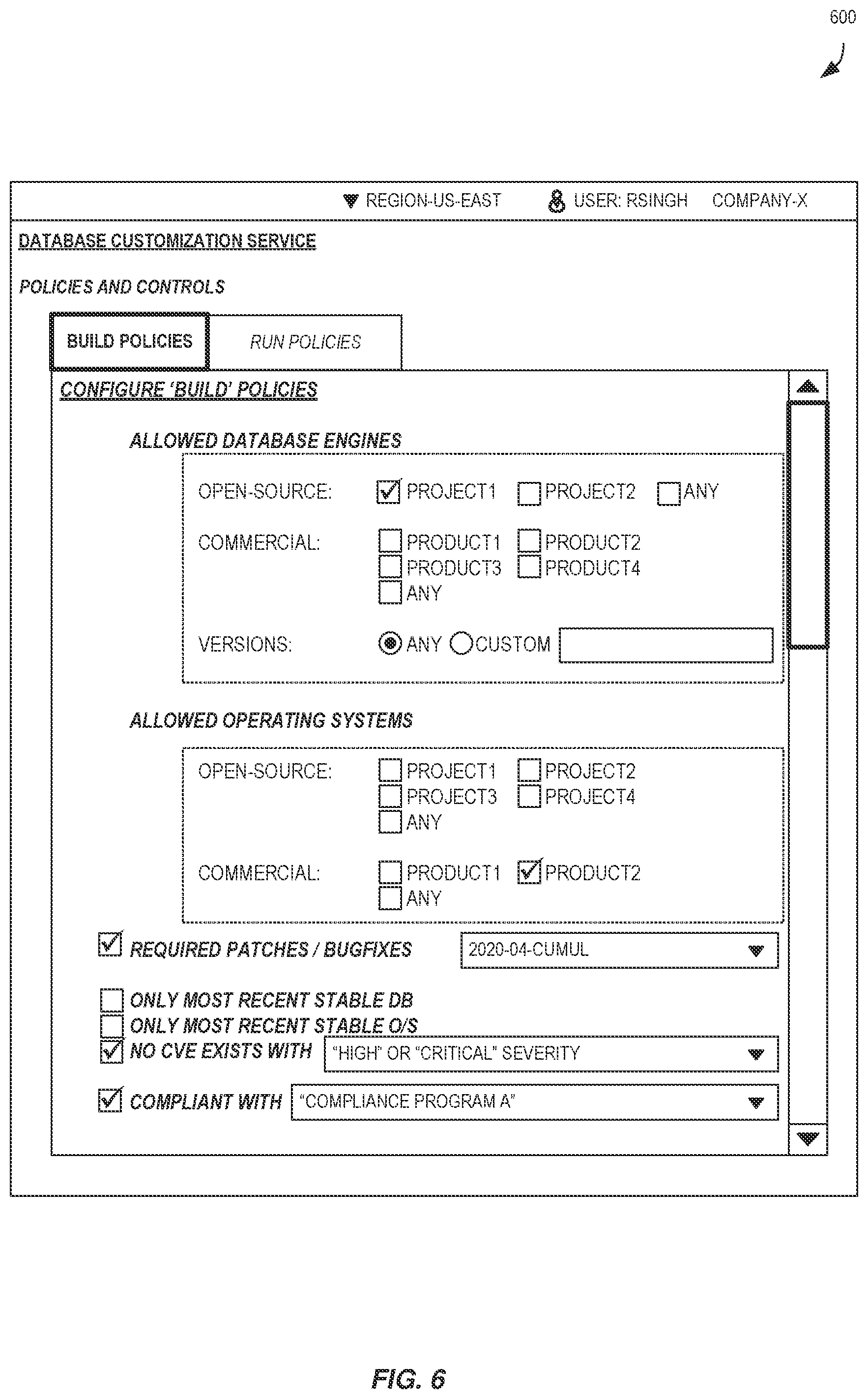 Patent US12468669 Figure 6 – Techniques for building and validating database software in a shared management environment