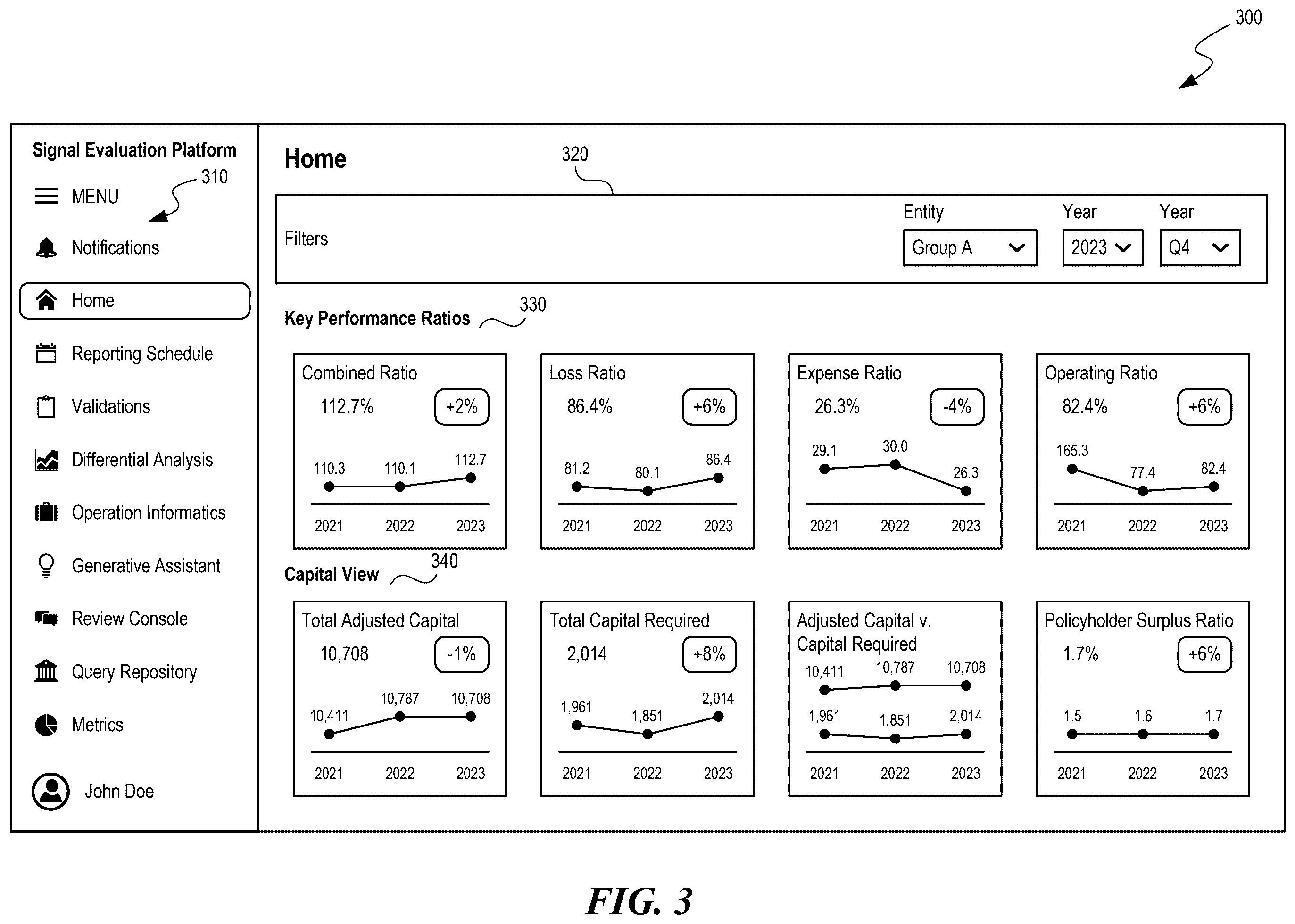 Patent US12468696 Figure 3 – Signal evaluation platform
