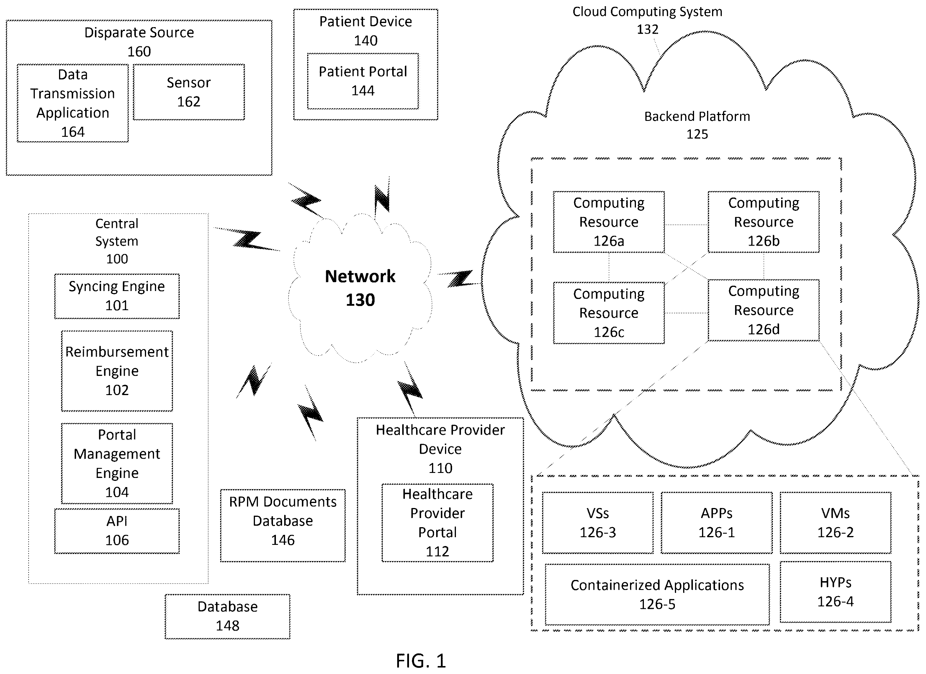 Patent US12468729 Figure 1 – System and method for syncing asynchronously received sequential data from disparate sources