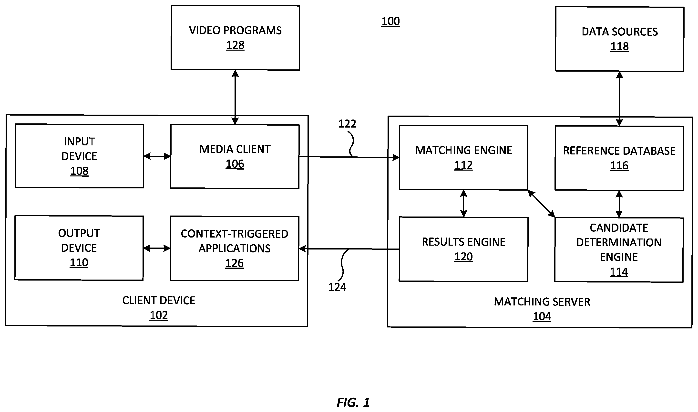 Patent US12468755 Figure 1 – System and method for improving work load management in ACR television monitoring system