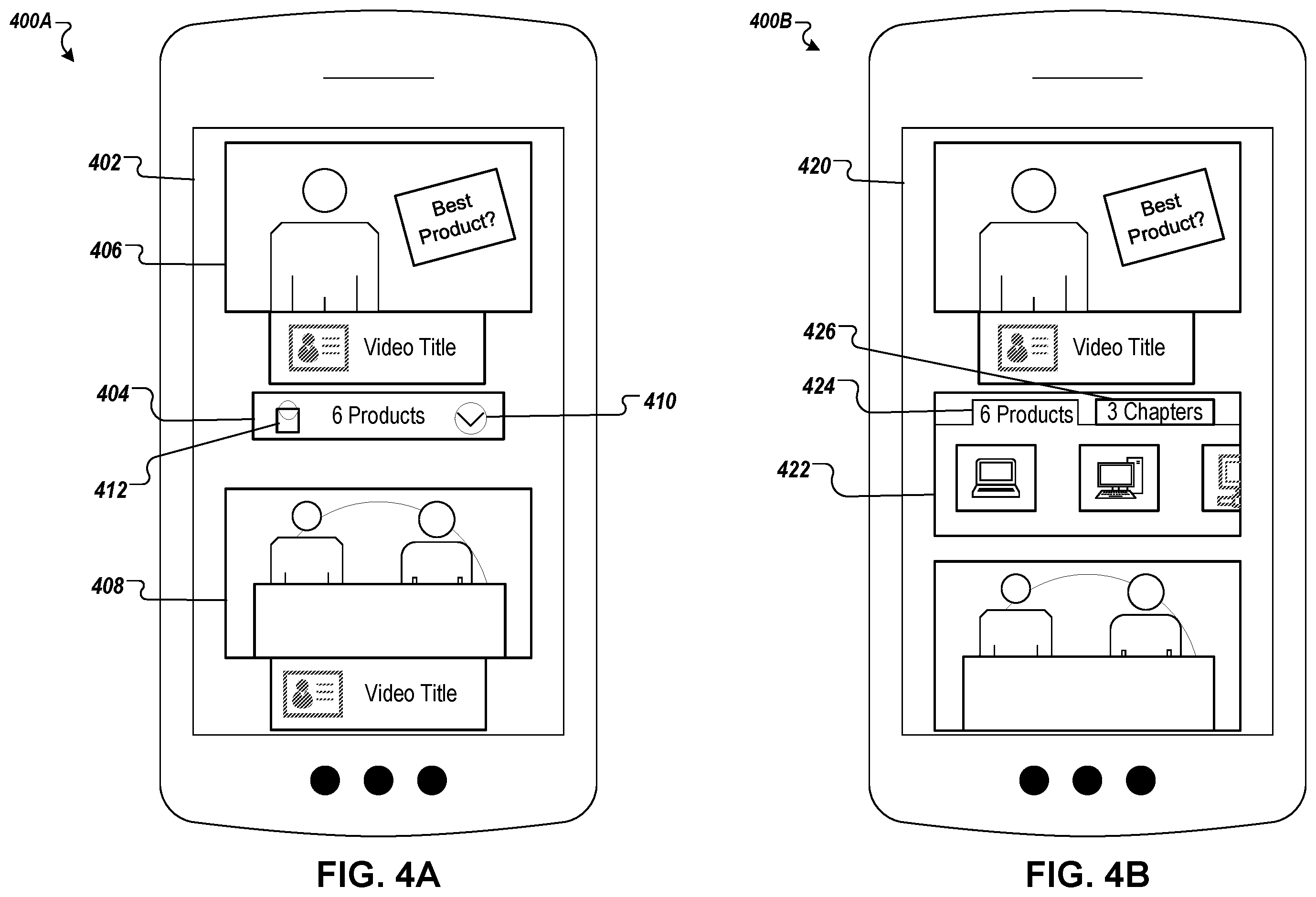 Patent US12468761 Figure 4 – Product identification in media items