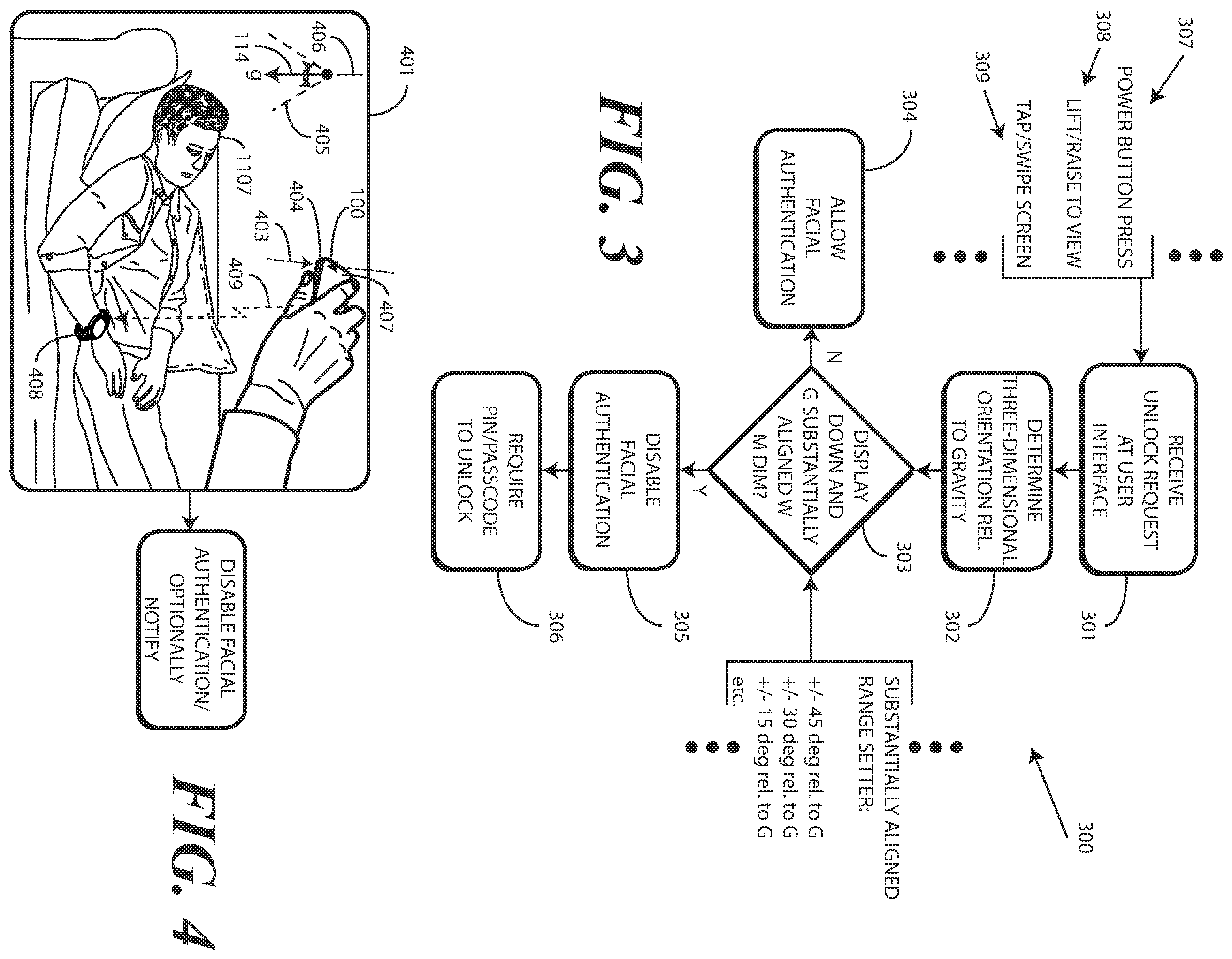 Patent US12468793 Figure 3 – Electronic device and corresponding methods for precluding unlocking operations for users experiencing state of lagophthalmos
