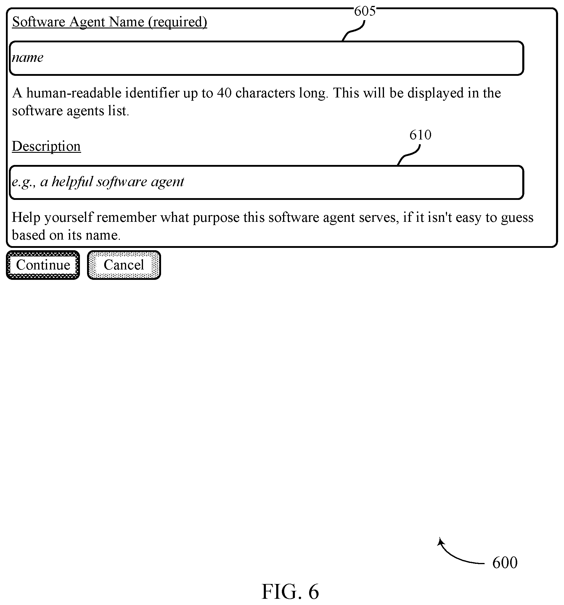 Patent US12468798 Figure 6 – Techniques for managing artificial intelligence agents using user-controlled authorization network tokens