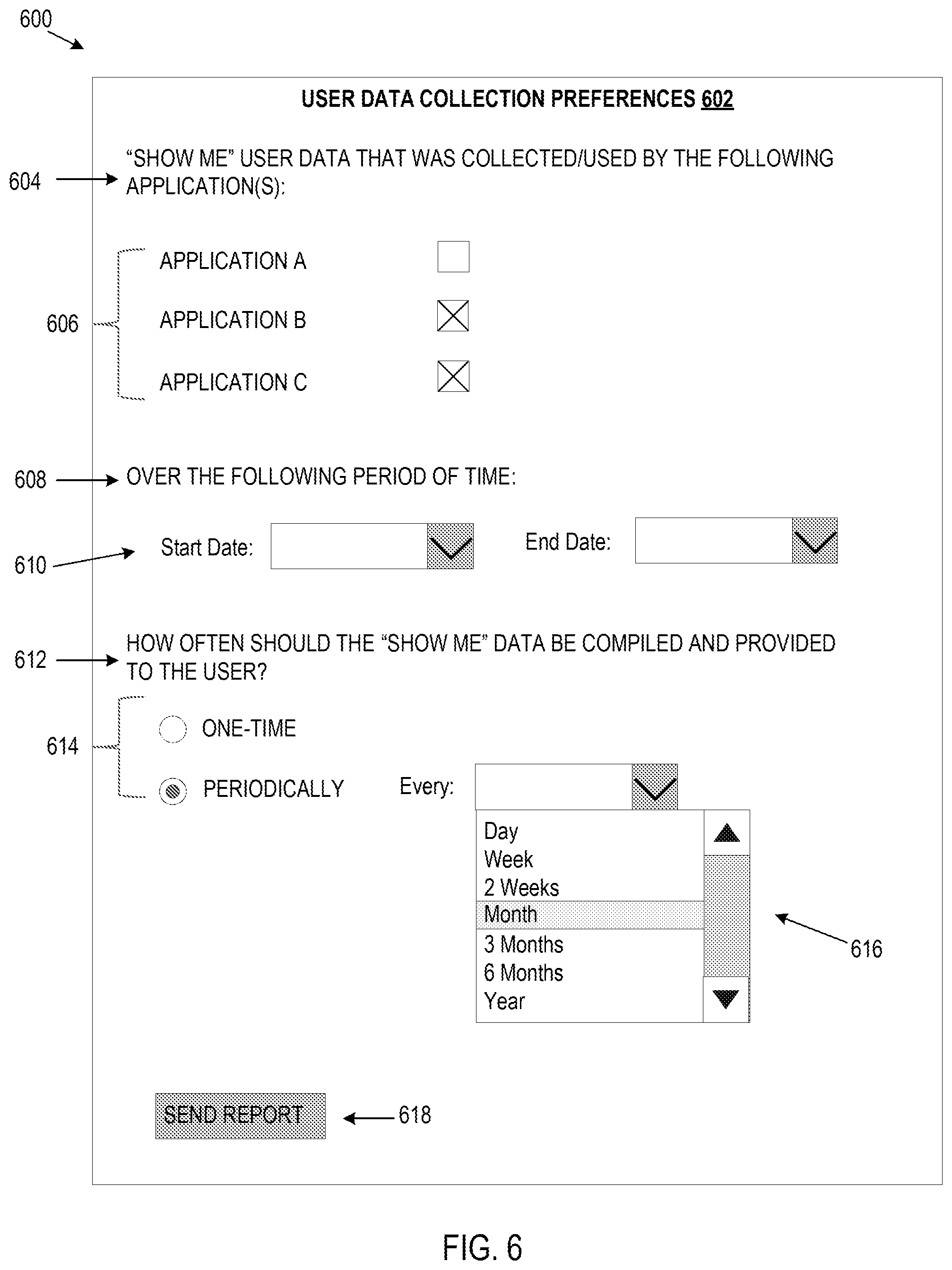 Patent US12468847 Figure 6 – Data privacy management