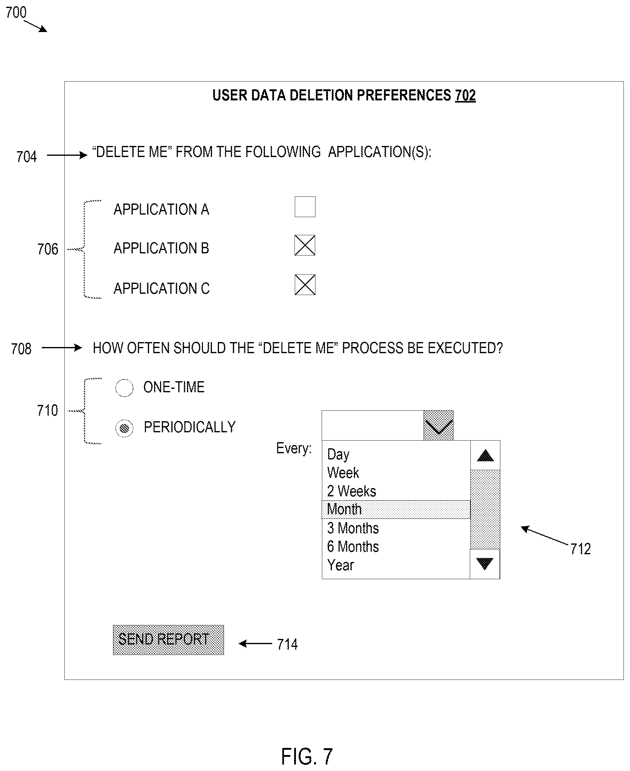 Patent US12468847 Figure 7 – Data privacy management