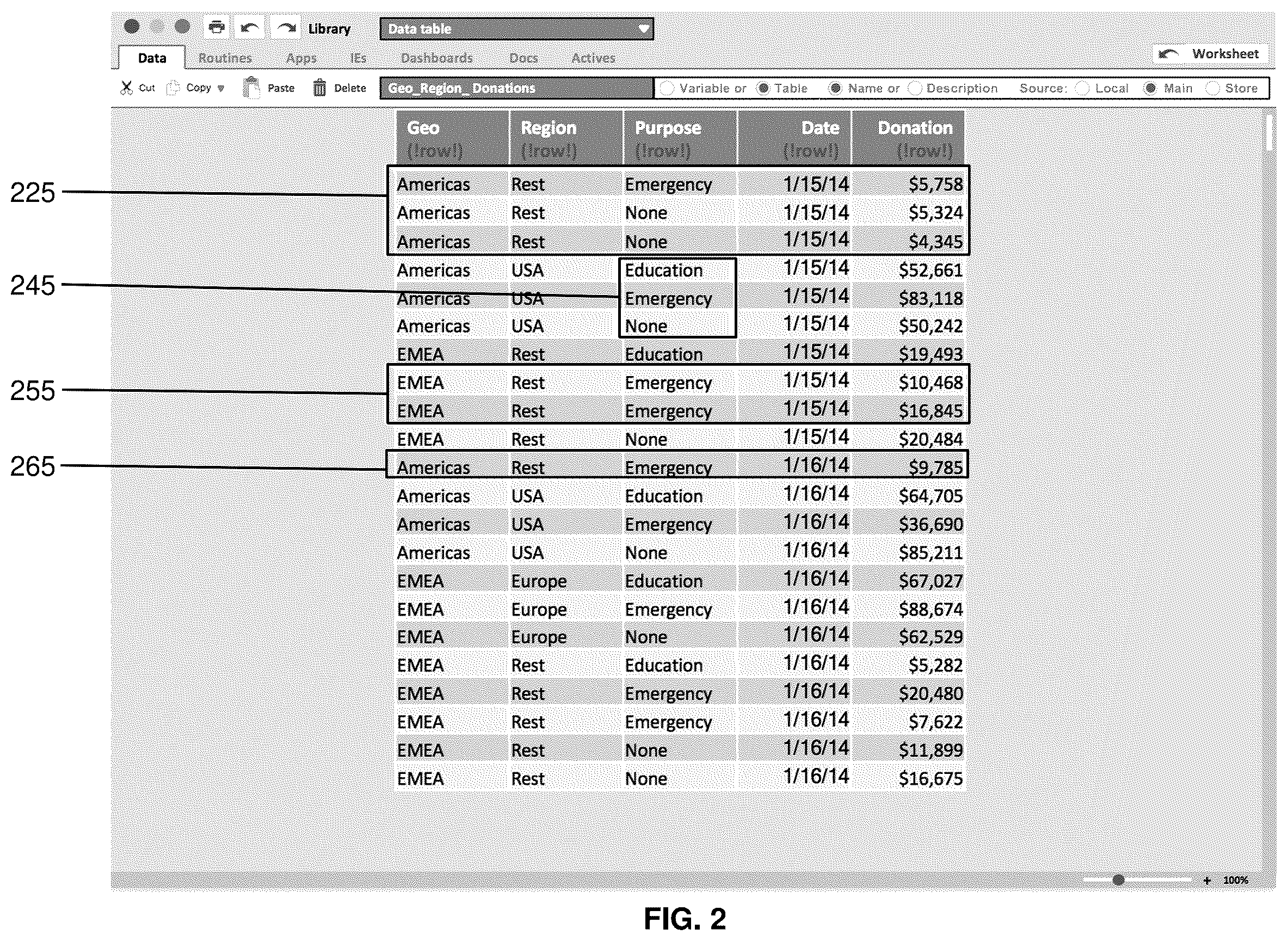 Patent US12468881 Figure 2 – Methods and systems for connecting a spreadsheet to external data sources with ordered formulaic use of data retrieved