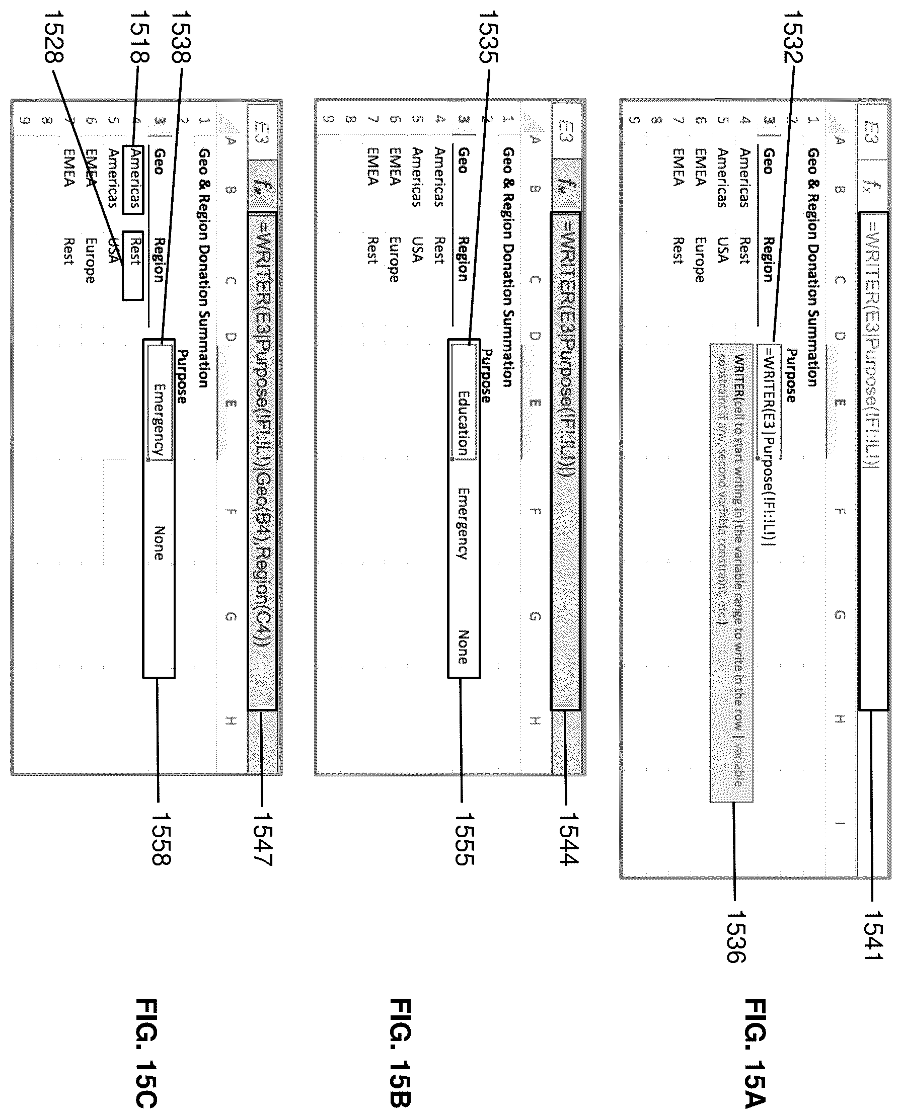Patent US12468881 Figure 15 – Methods and systems for connecting a spreadsheet to external data sources with ordered formulaic use of data retrieved