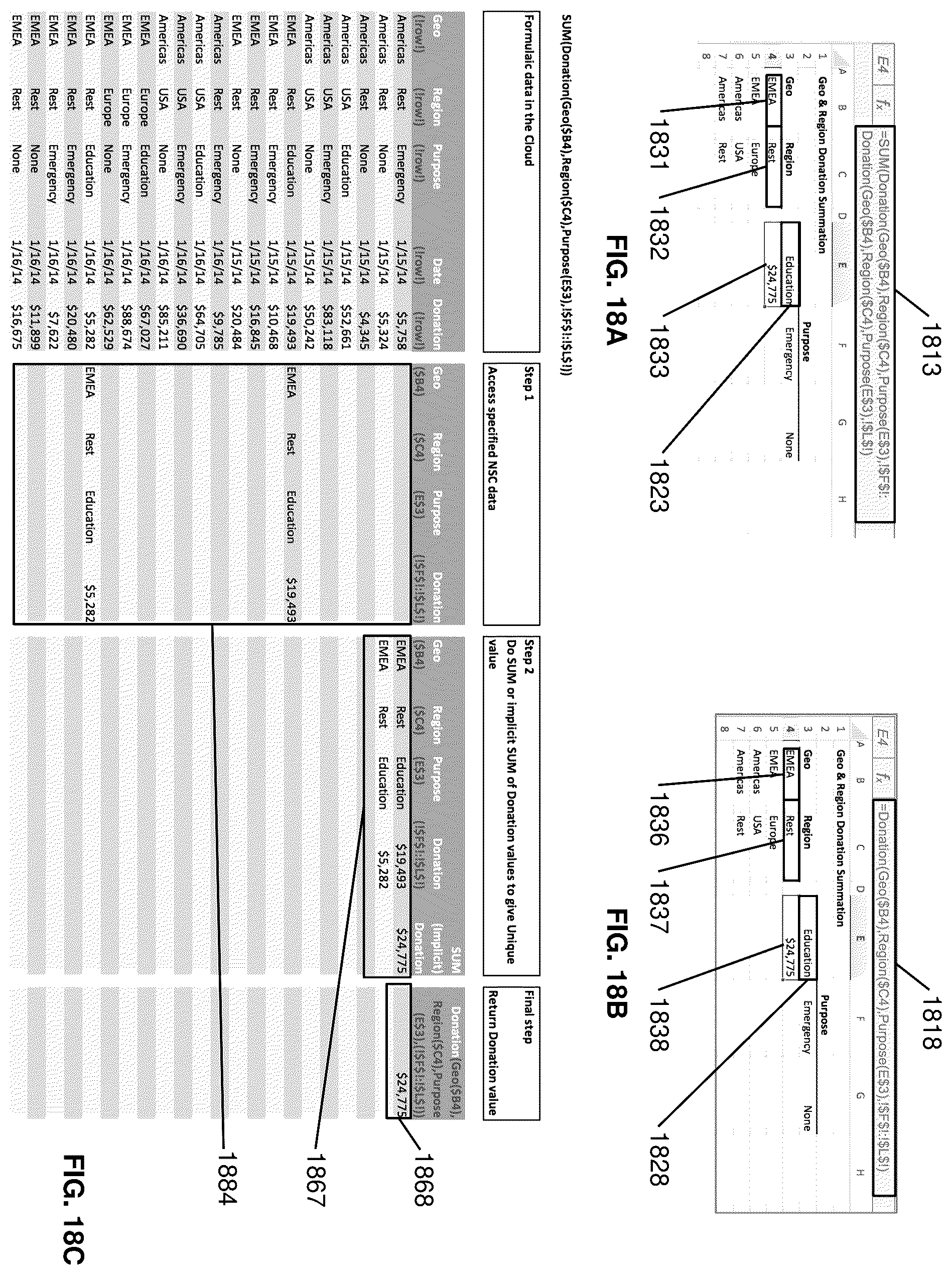 Patent US12468881 Figure 18 – Methods and systems for connecting a spreadsheet to external data sources with ordered formulaic use of data retrieved