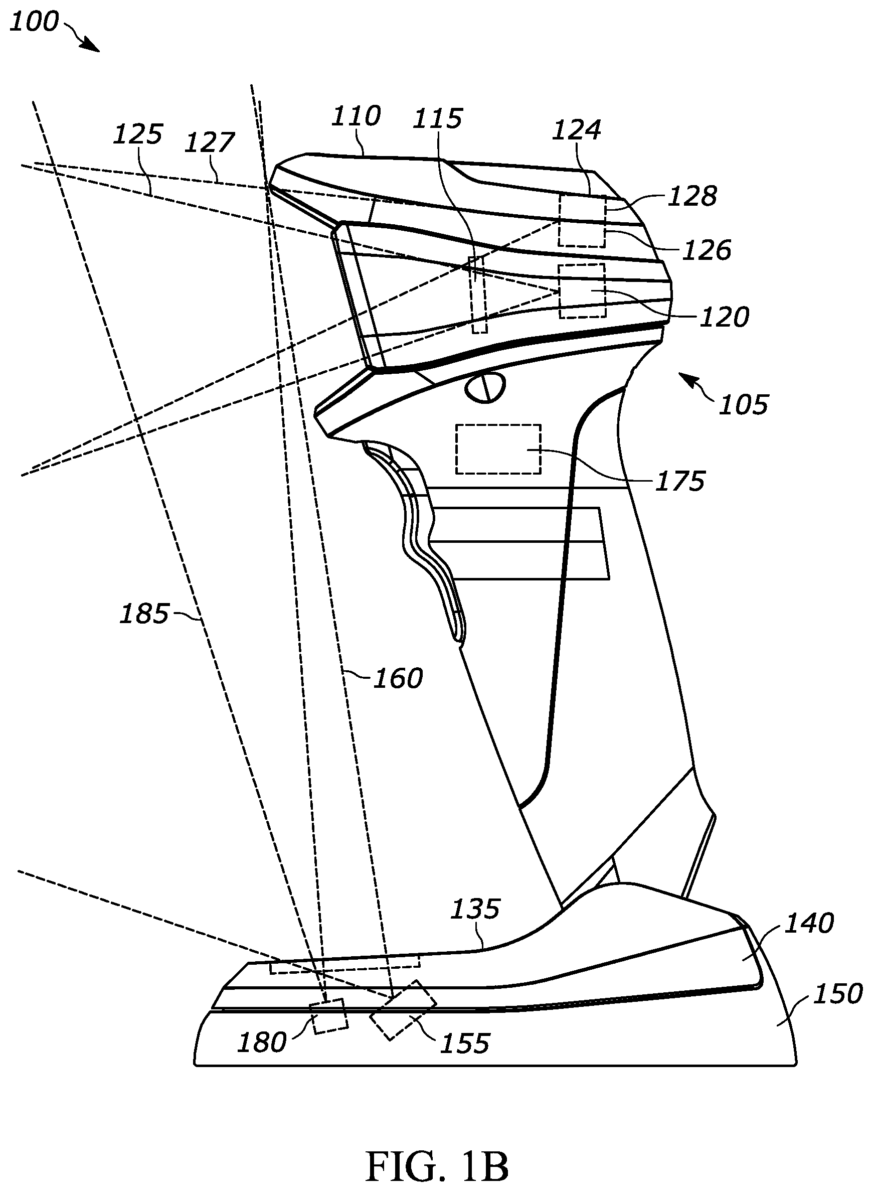 Patent US12468909 Figure 2 – Use of distance measurement to aid in vision applications in handheld scanner devices