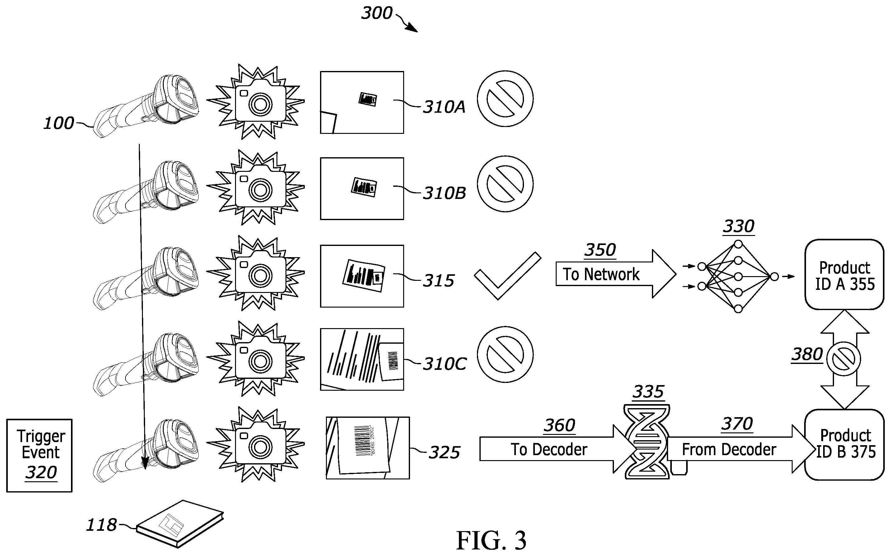 Patent US12468909 Figure 6 – Use of distance measurement to aid in vision applications in handheld scanner devices