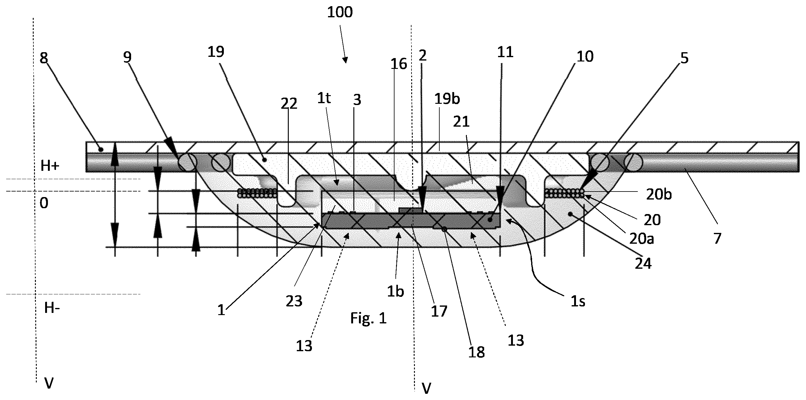 Patent US12468916 — RFID (radio frequency identification) tag, in particular for washable items — Figure 1