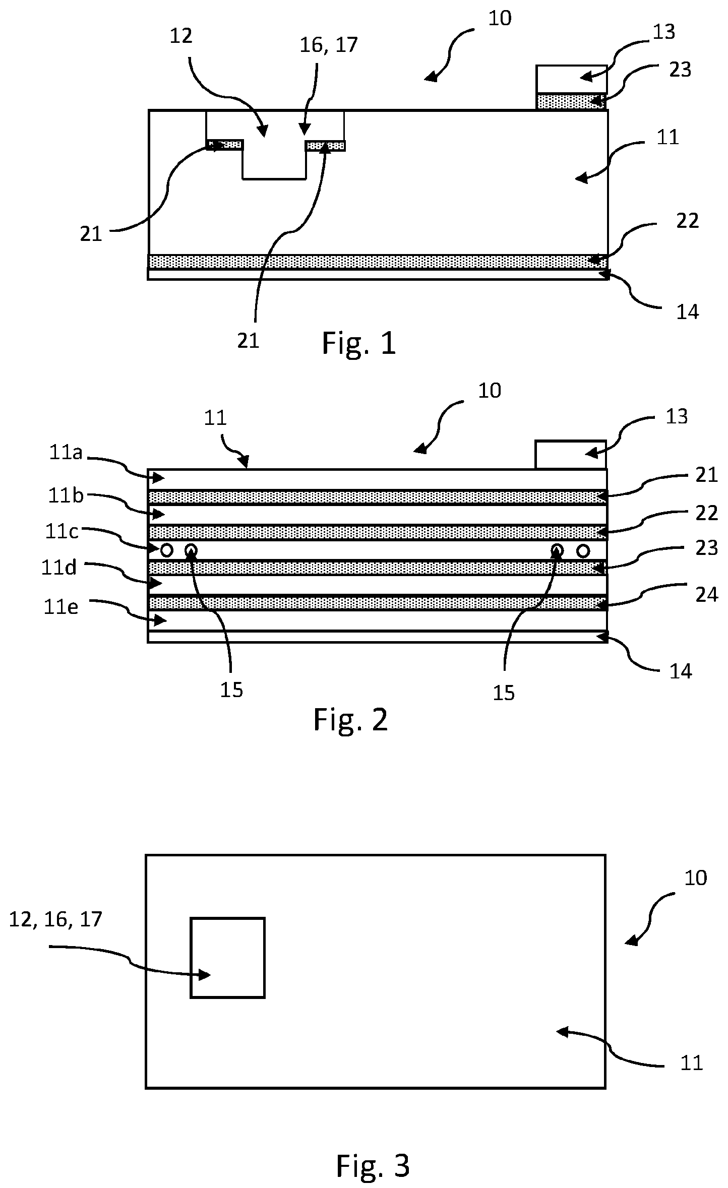 Patent US12468917 Figure 1 – Card-like data carrier, and method for detaching an adhesive connection for a card-like data carrier