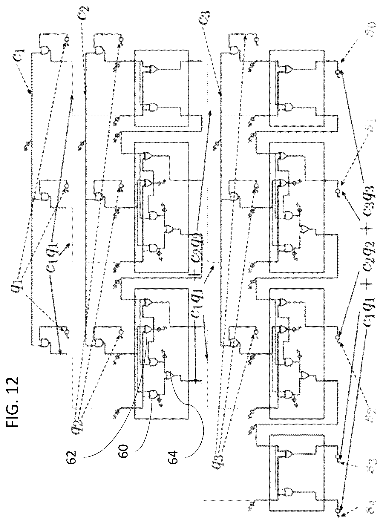 Patent US12468925 Figure 12 – Self-organizing logic gates and circuits and complex problem solving with self-organizing logic circuits