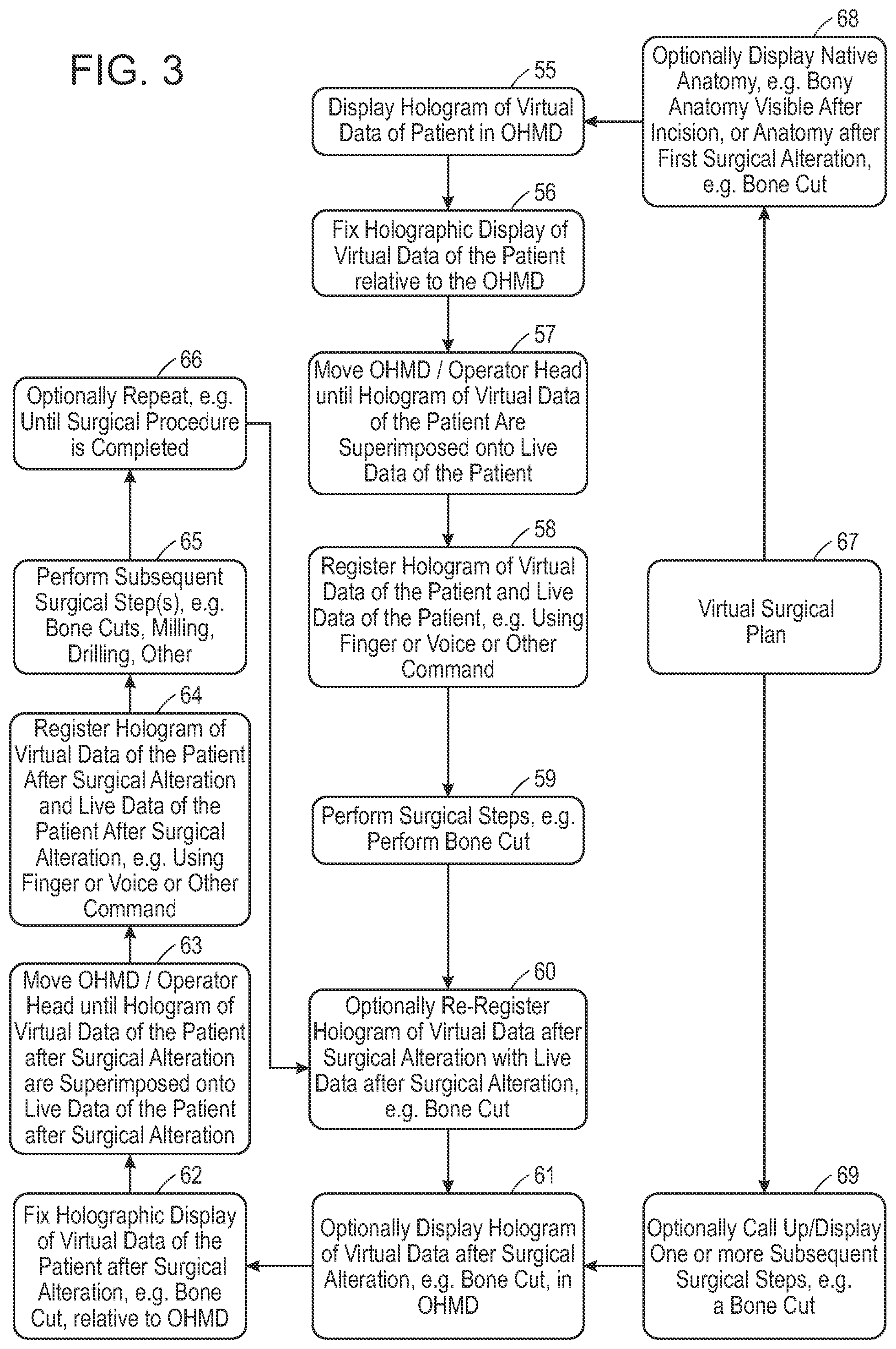 Patent US12472000 Figure 3 – Augmented reality system for monitoring size and laterality of physical implants during surgery and for billing and invoicing
