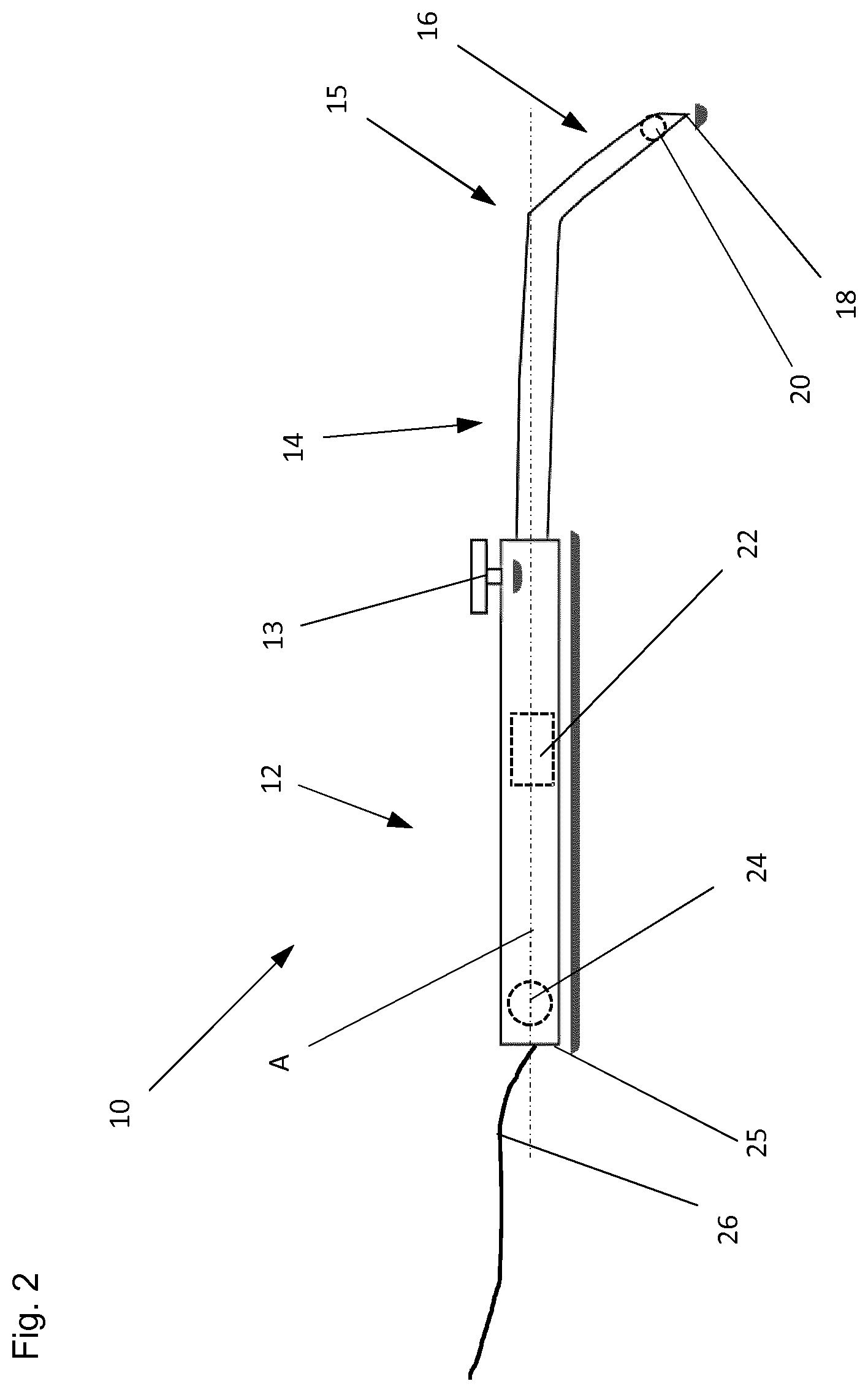Patent US12472004 Figure 2 – Surgical instrument and method for detecting the position of a surgical instrument