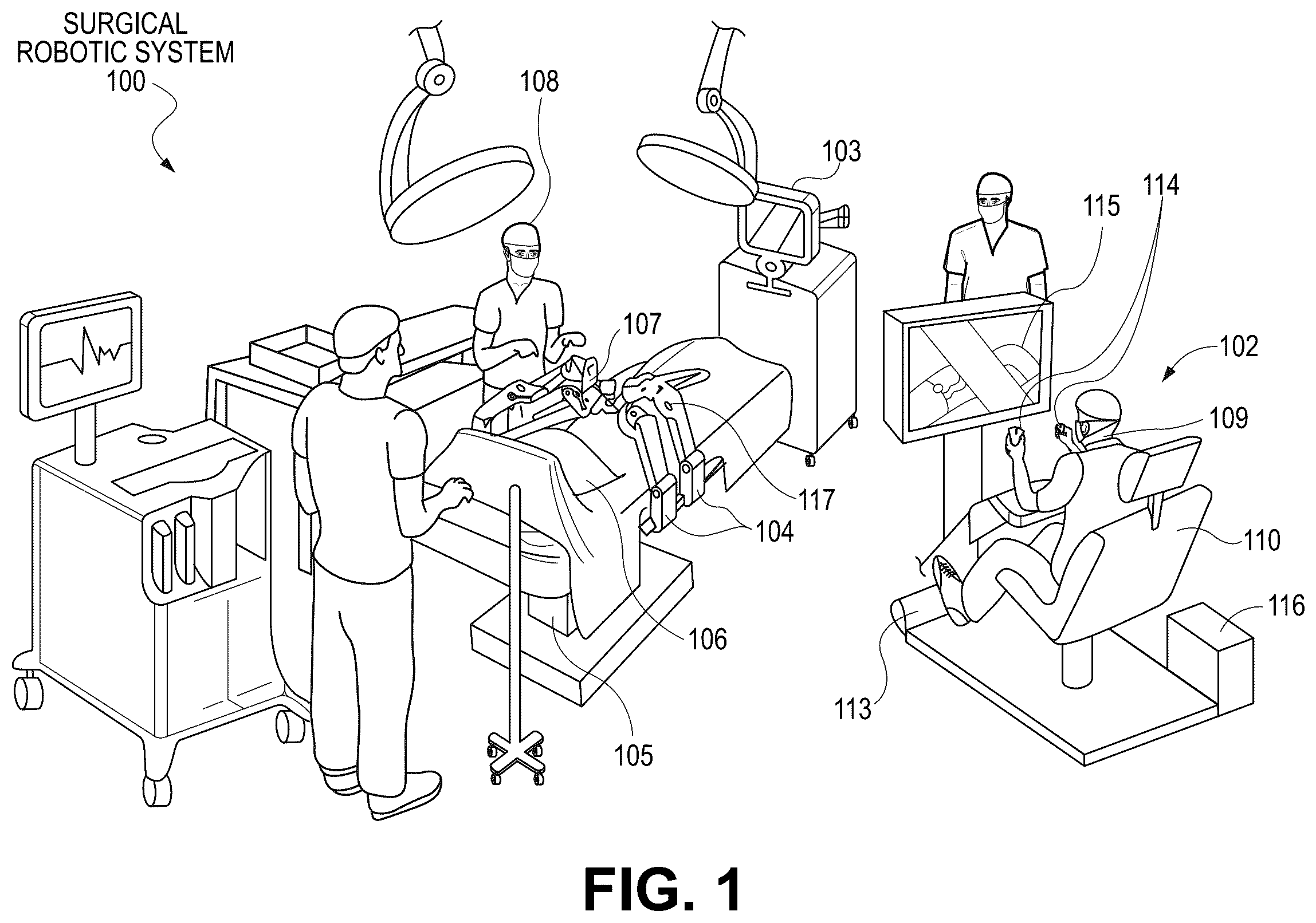 Patent US12472018 — Engagement and/or homing of a surgical tool in a surgical robotic system — Figure 1
