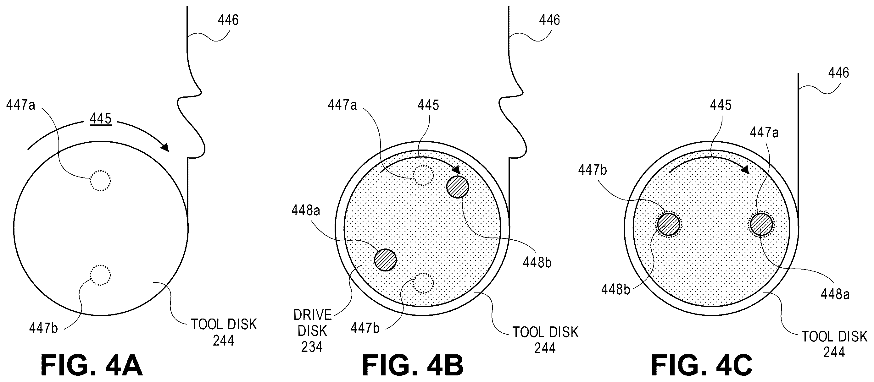 Patent US12472018 Figure 4 – Engagement and/or homing of a surgical tool in a surgical robotic system
