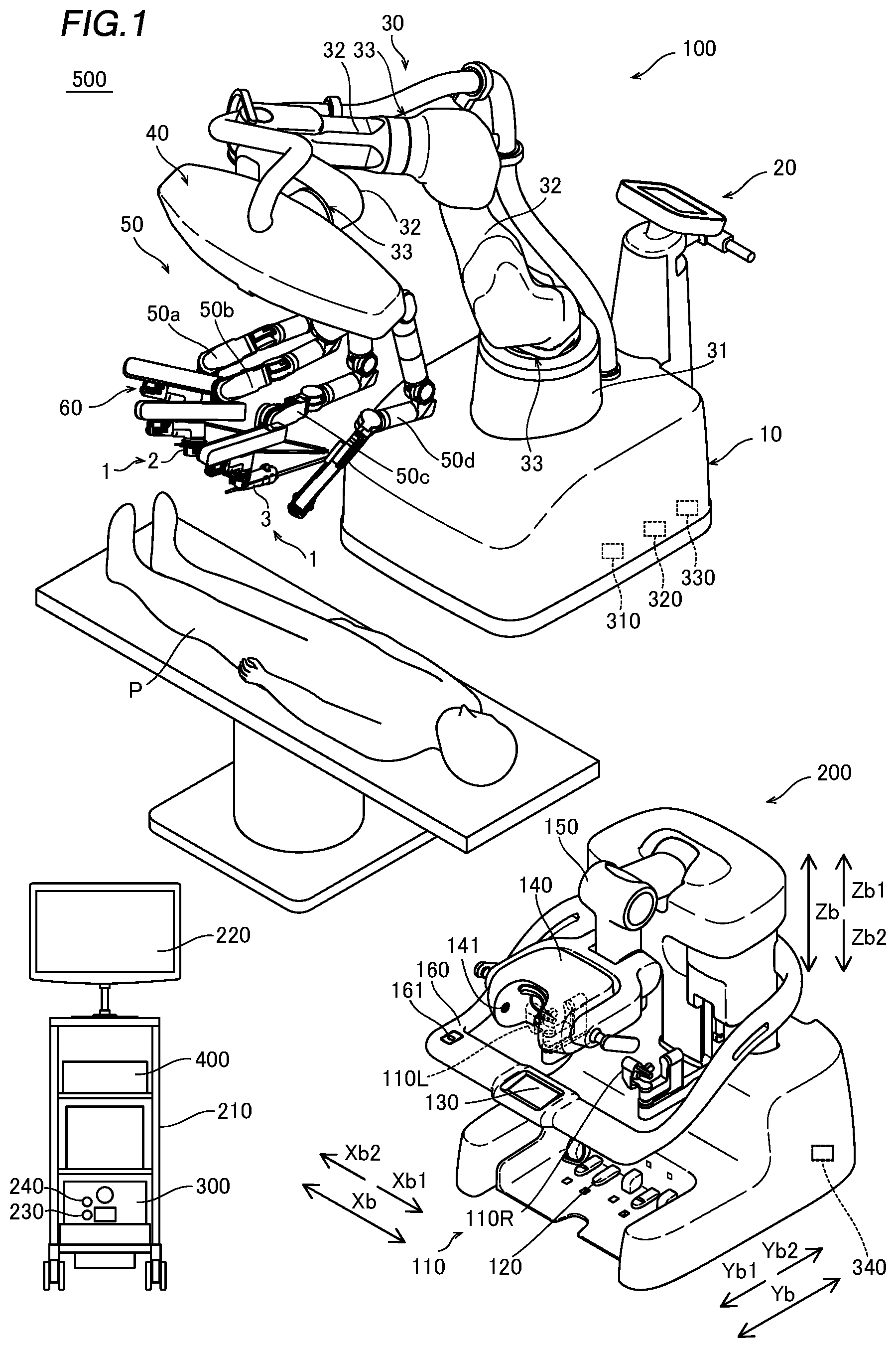 Patent US12472019 Figure 1 – Robotic surgical system, operation apparatus and operation apparatus control method