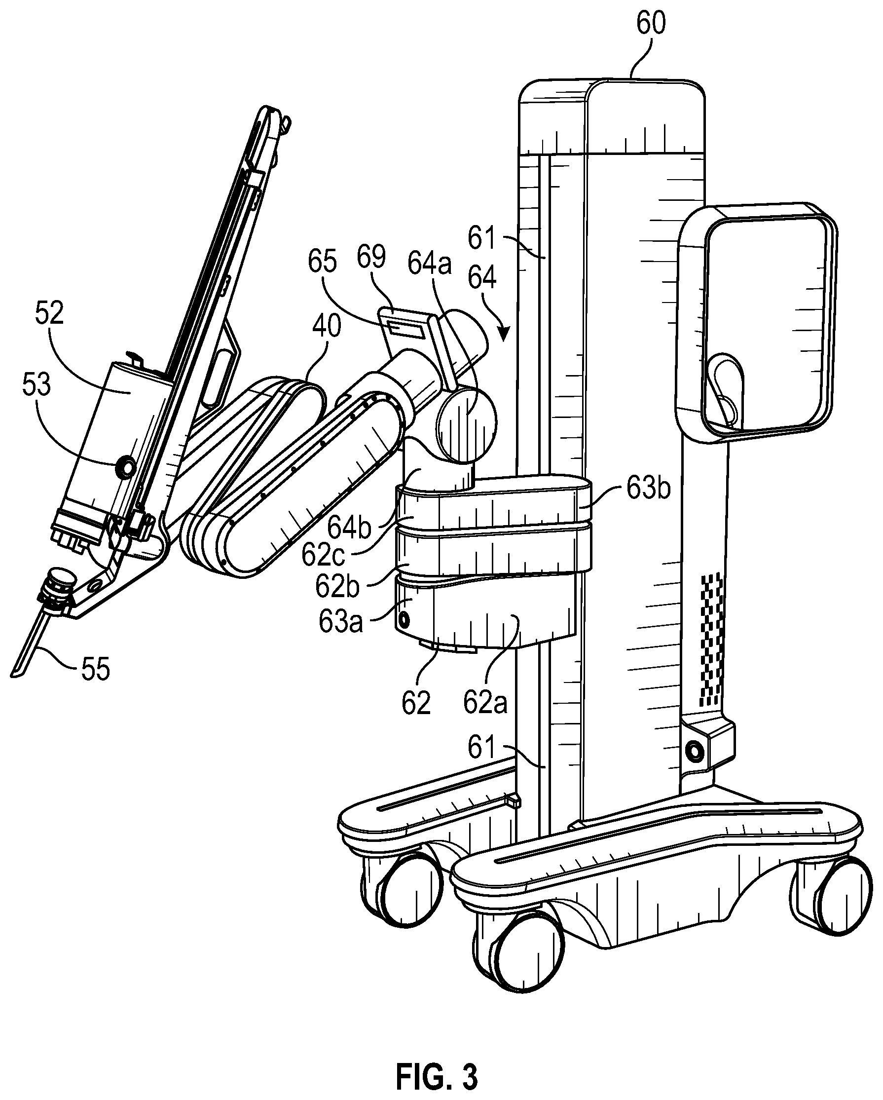 Patent US12472022 Figure 3 – Surgical robotic system with daisy chaining