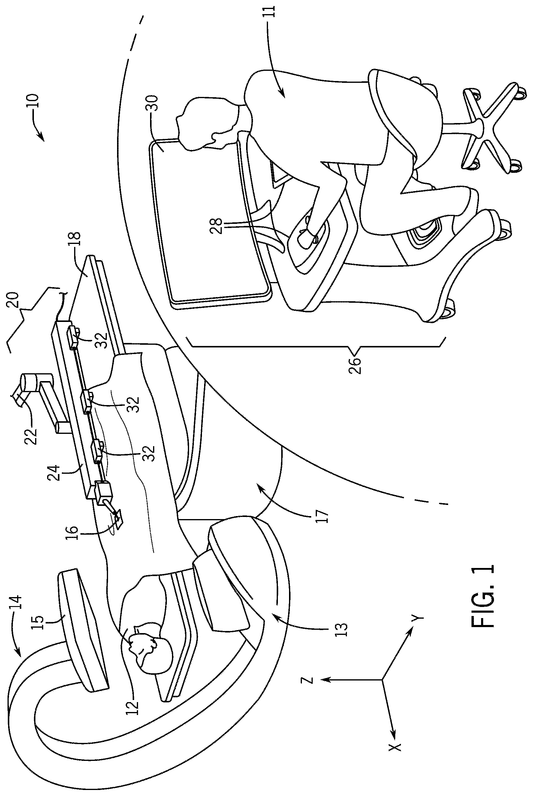 Patent US12472023 Figure 1 – Systems and methods for a control station for robotic interventional procedures using a plurality of elongated medical devices