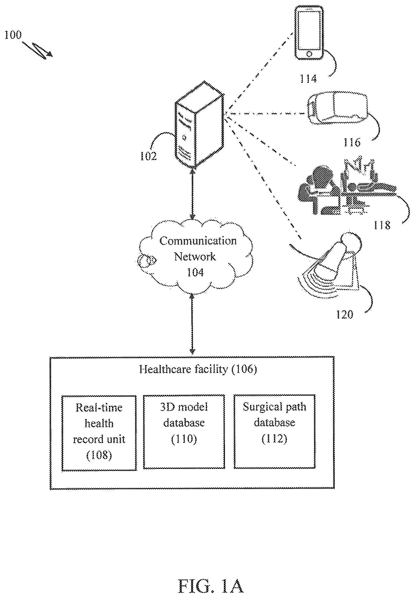 Patent US12472025 Figure 1 – Systems and methods of providing assistance to a surgeon for minimizing errors during a surgical procedure